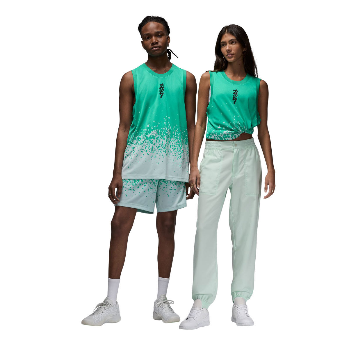 Jordan Air Mens Zion Printed Basketball Jersey