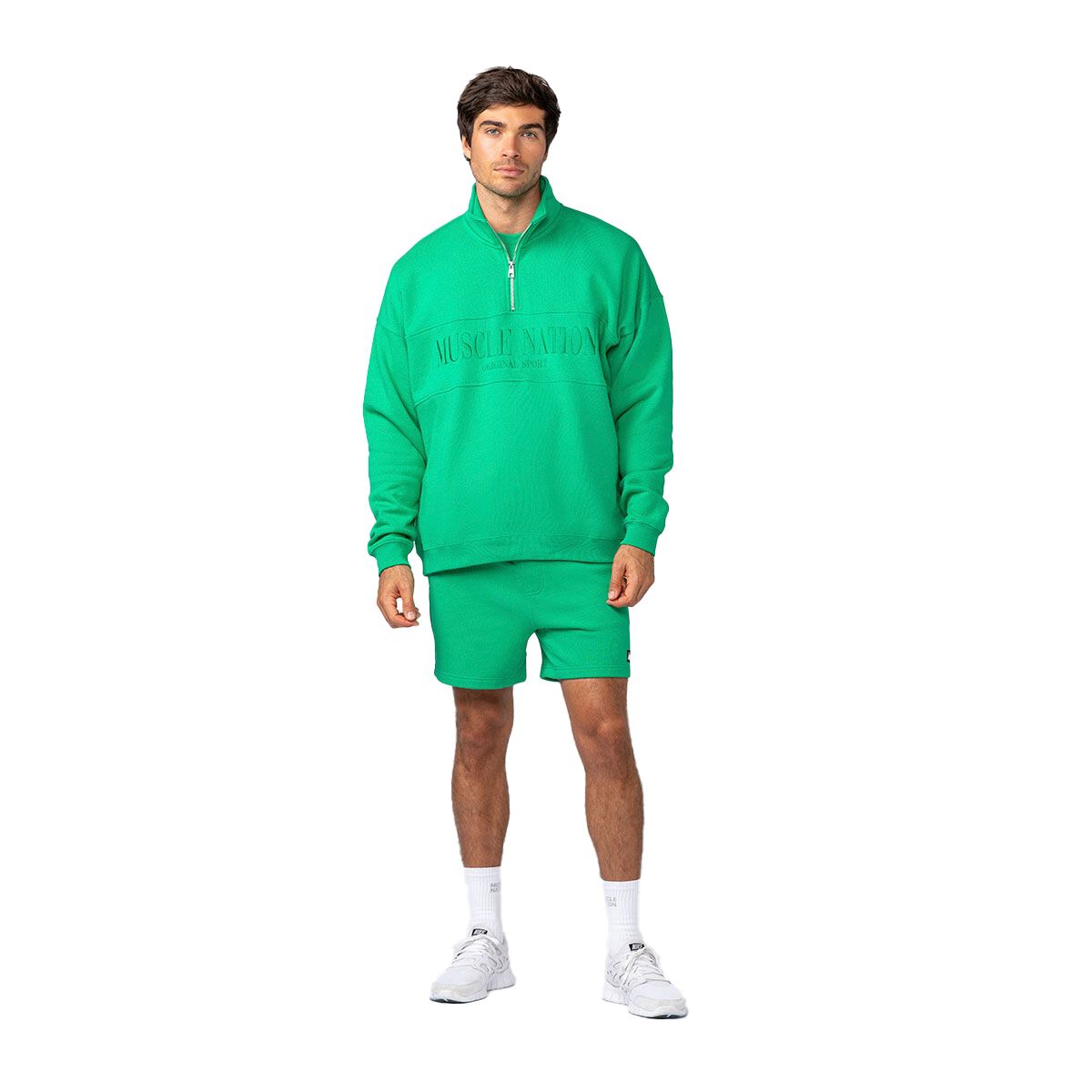 Muscle Nation Mens Prep Quarter Zip Pullover