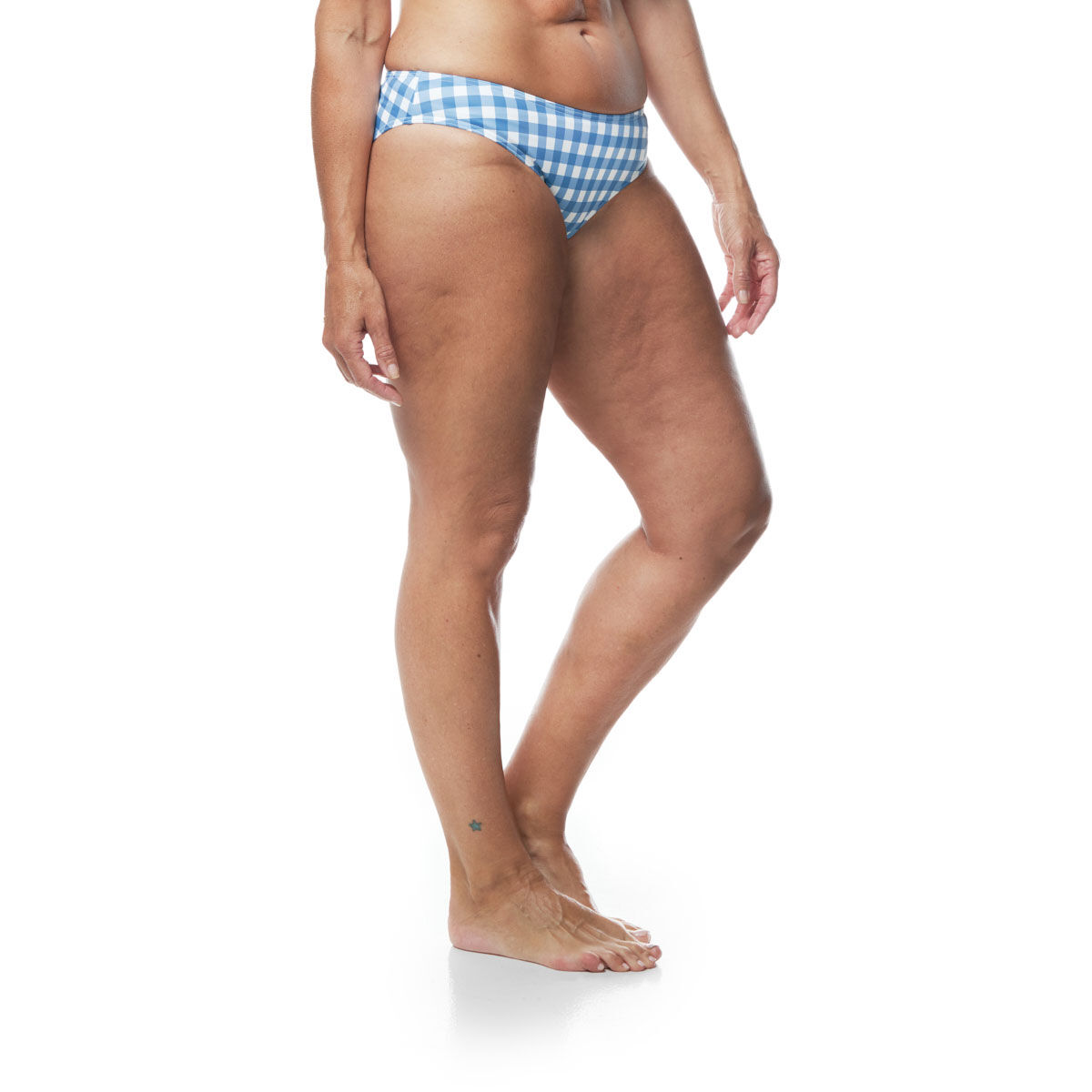 Tahwalhi Womens Gingham Hipster Bottoms