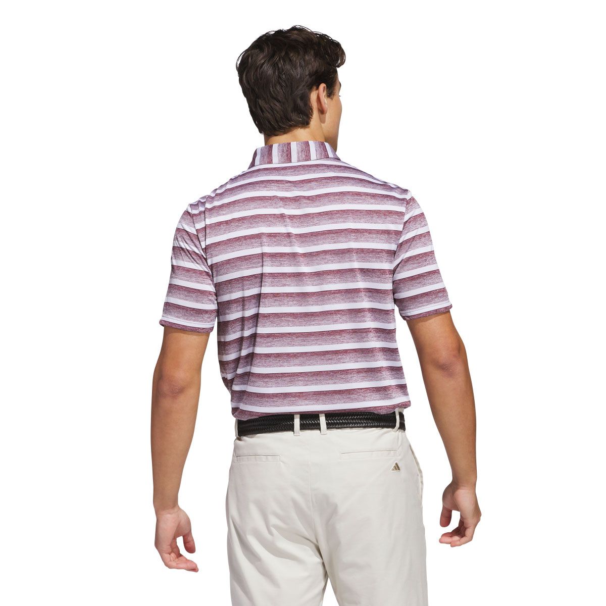 adidas Mens Two-Colour Striped Golf Polo