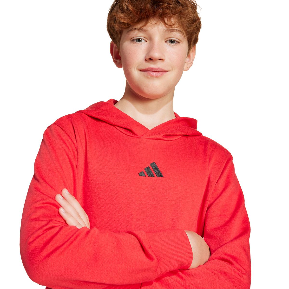 adidas Junior Essentials Fleece Small Logo Pullover Hoodie