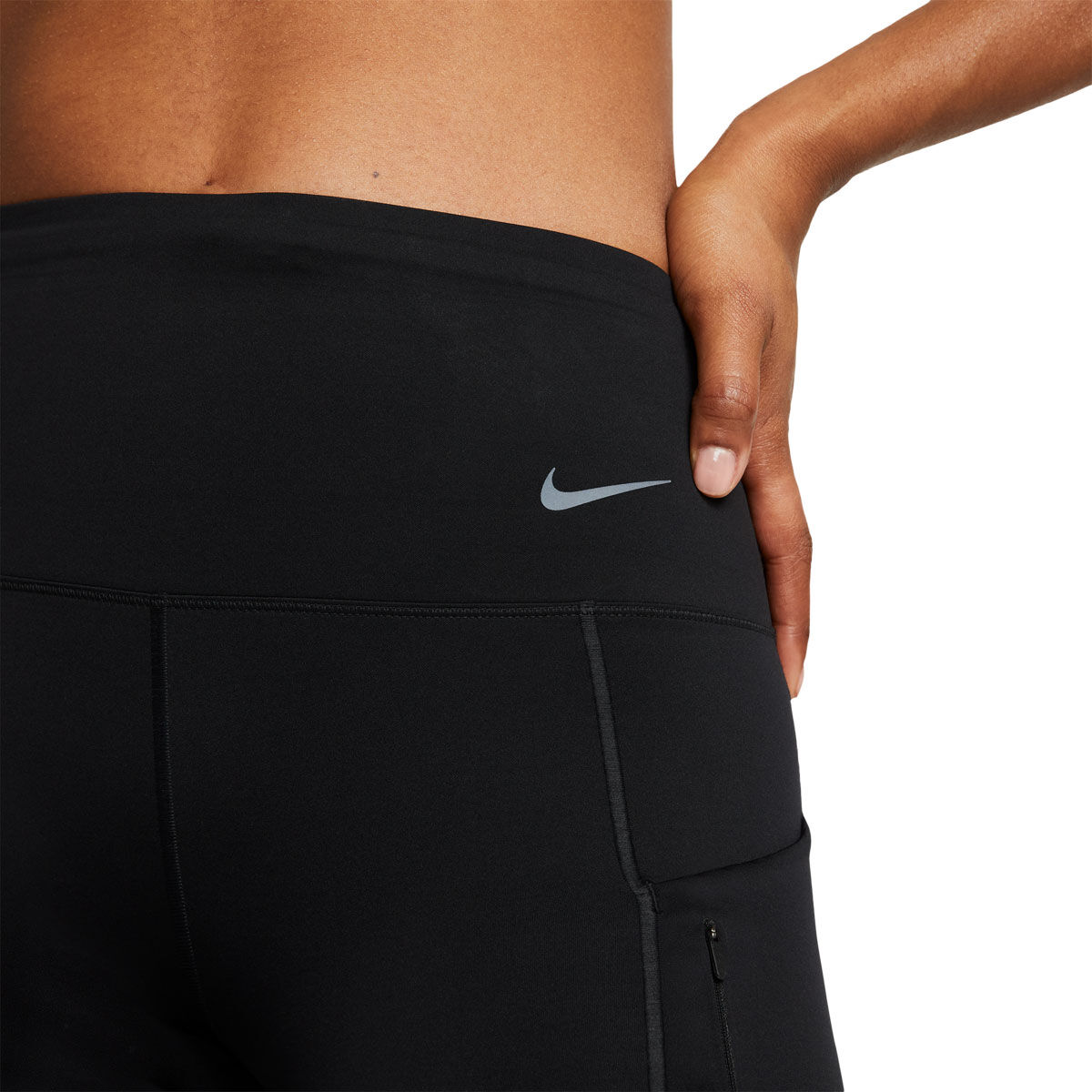 Nike Womens Go Dri-FIT Firm Support High Rise 8 Inch Short Tights