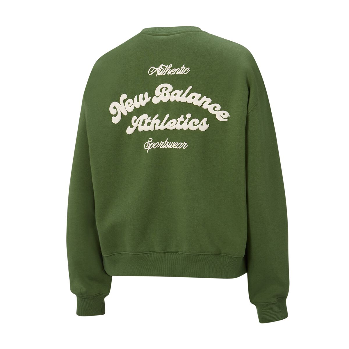 New Balance Womens Linear Heritage Fleece Crew Sweatshirt