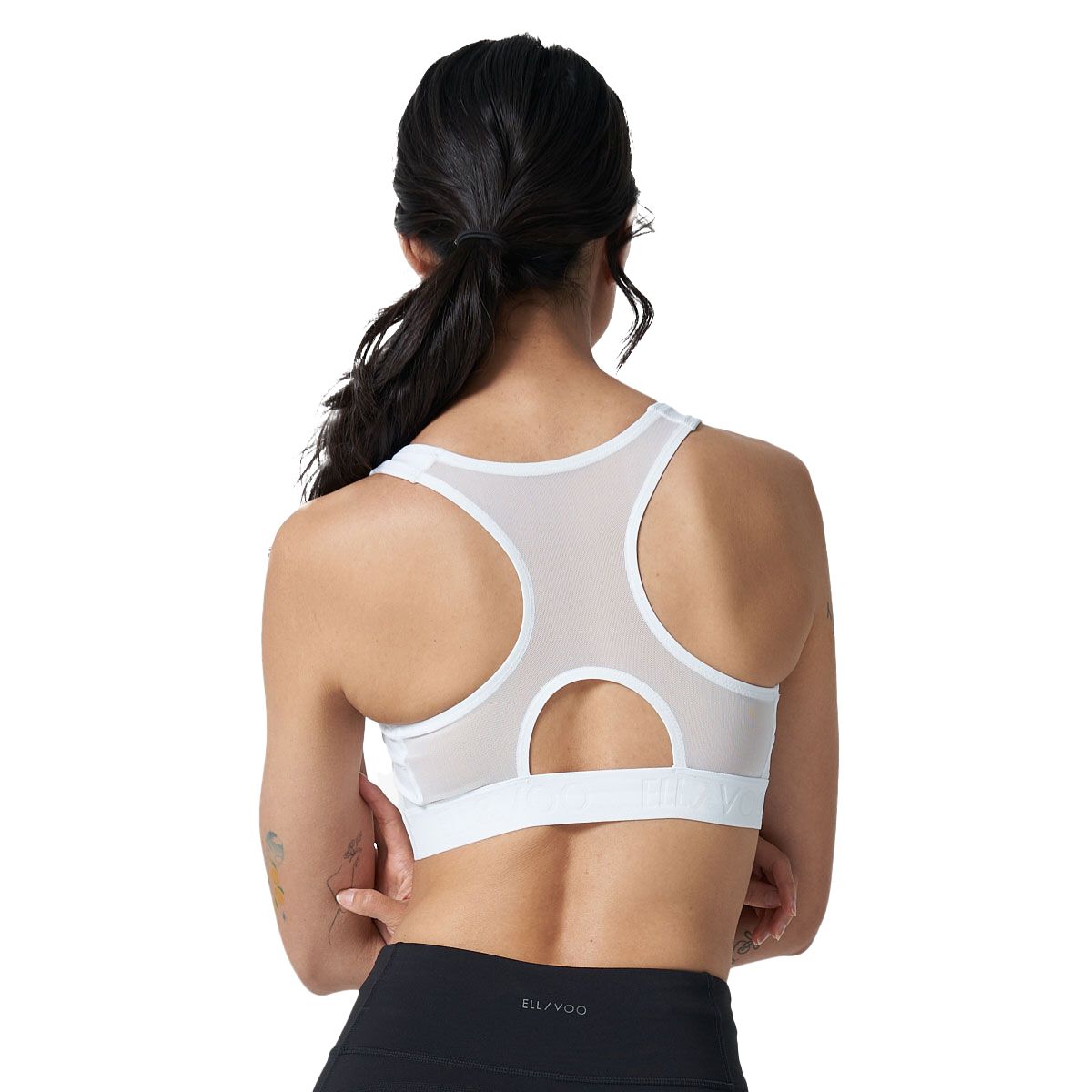 Ell/Voo Womens Essentials Training Crop Sports Bra