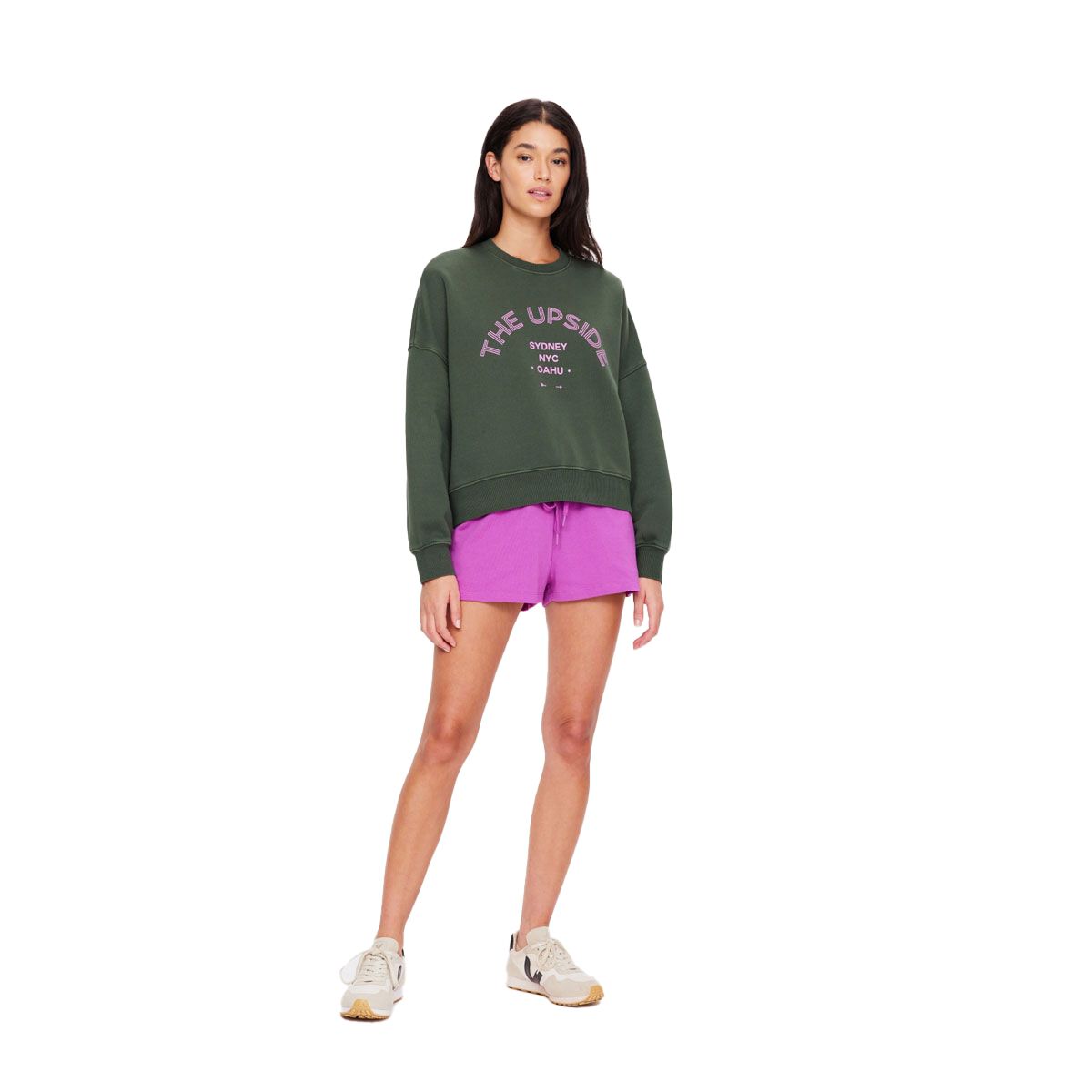 The Upside Womens Jetset Paloma Crew Sweatshirt