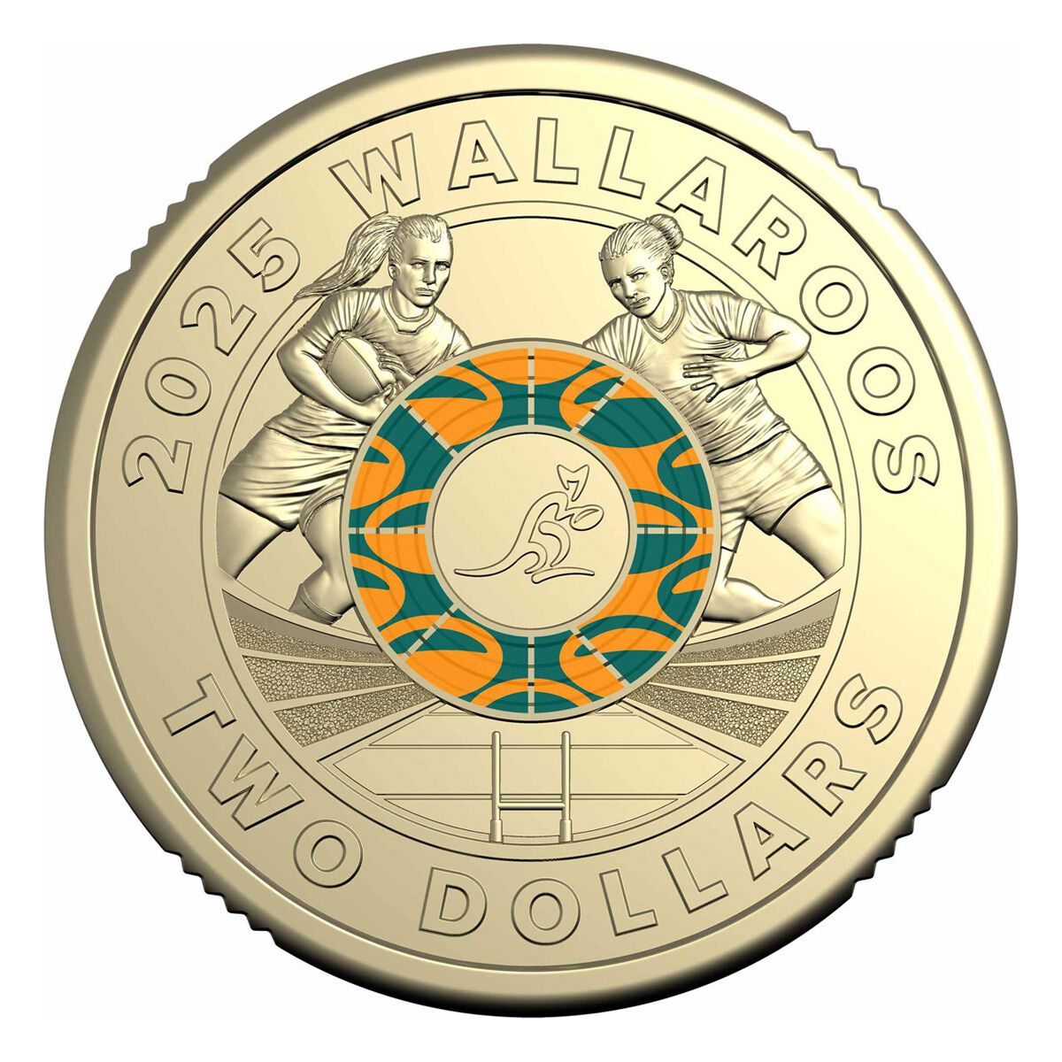Wallabies & Wallaroos 2025 $2 Uncirculated Two Coin Set