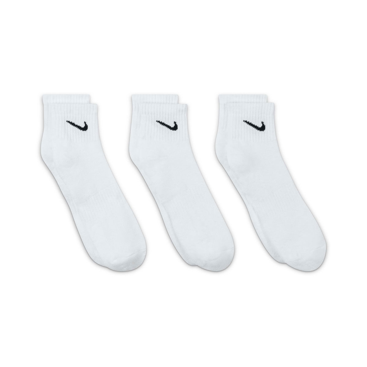 Nike Cushion Quarter Running 3 Pack Socks