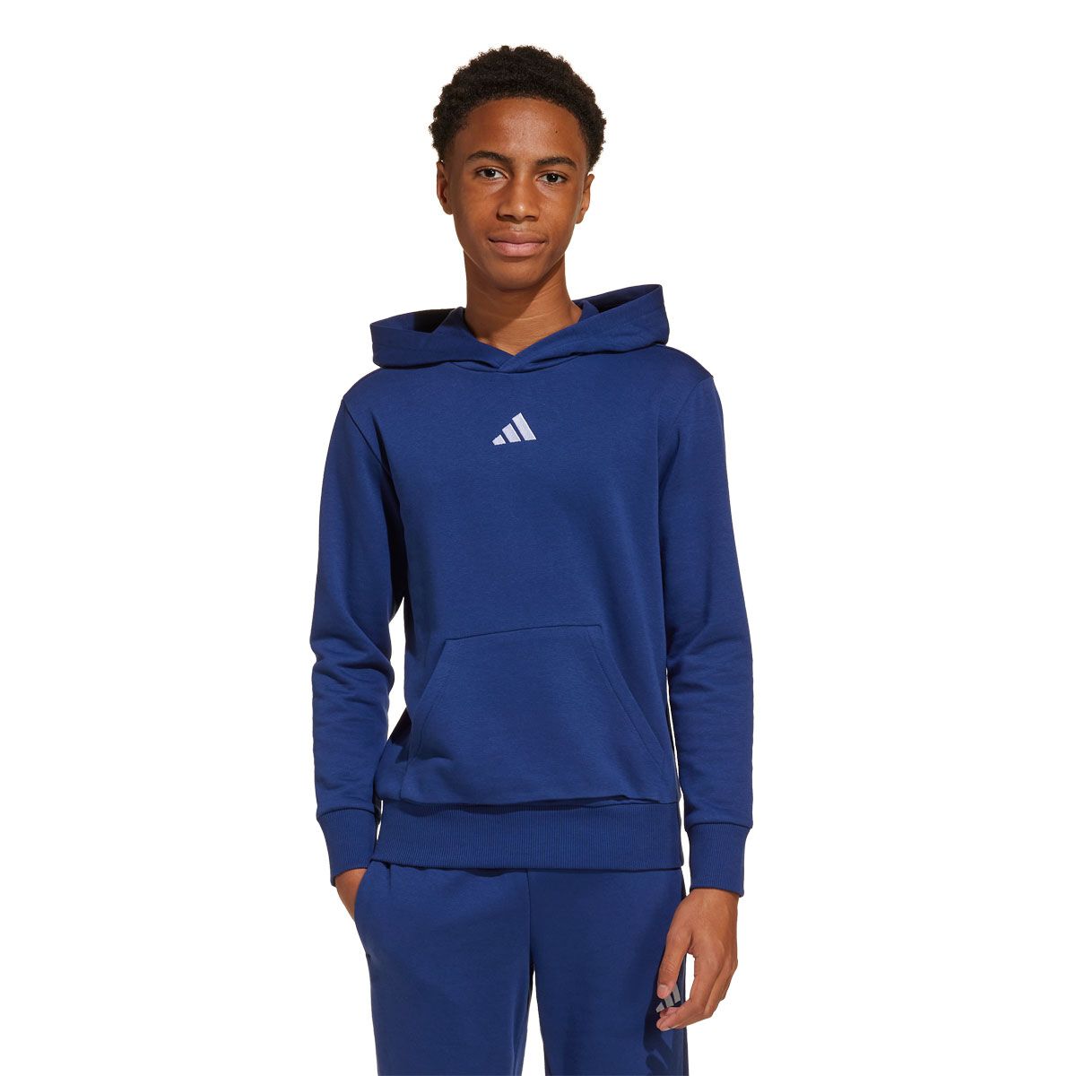 adidas Junior Essentials Fleece Small Logo Pullover Hoodie