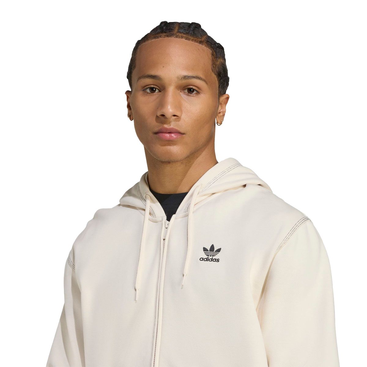 adidas Originals Mens Trefoil Essentials Full Zip Hoodie