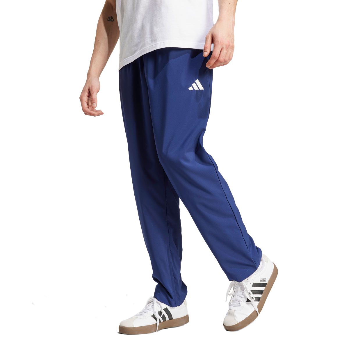 adidas Mens Essentials 3-Stripes Stanford Open Hem Pants