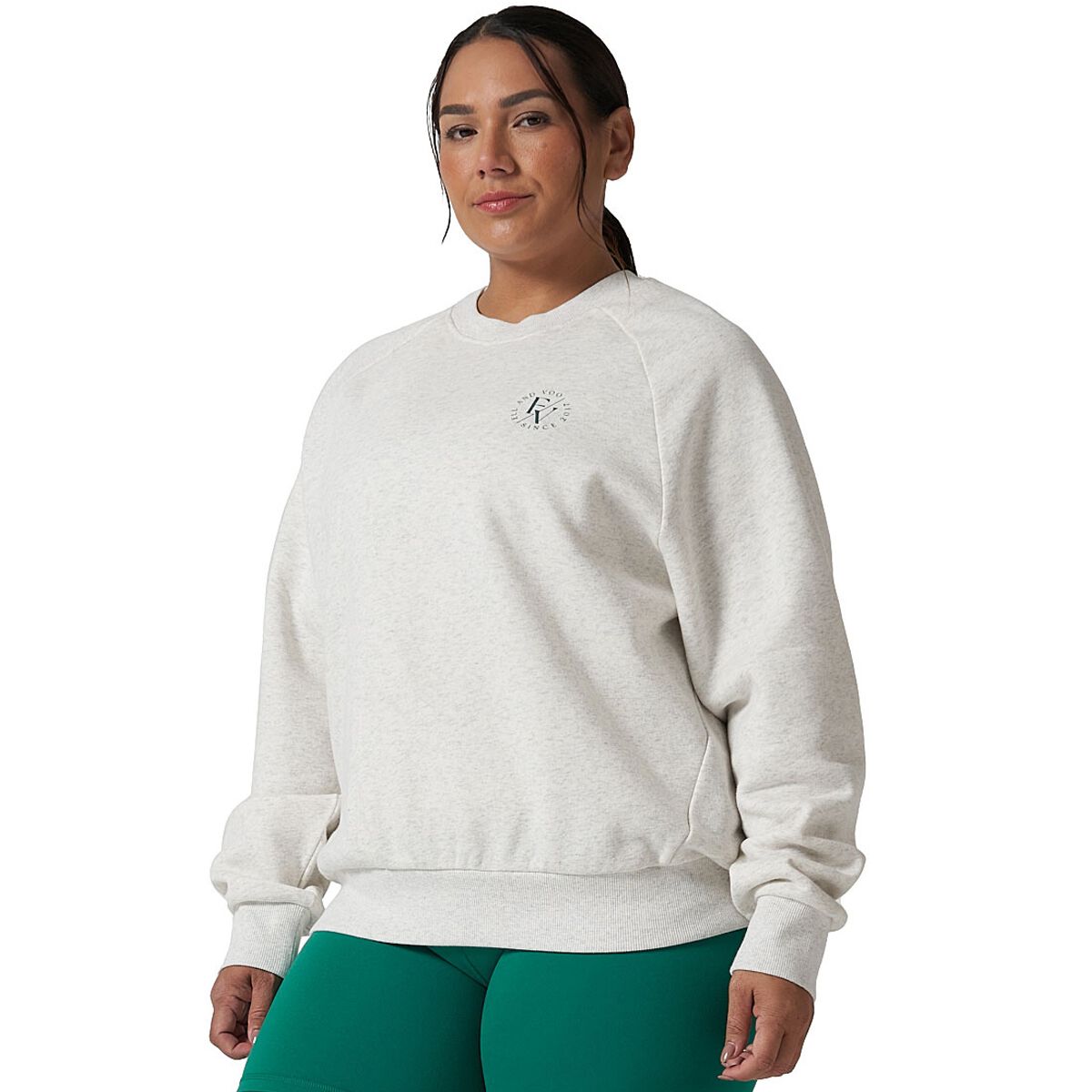 Ell/Voo Womens Mae Fleece Crew Sweatshirt