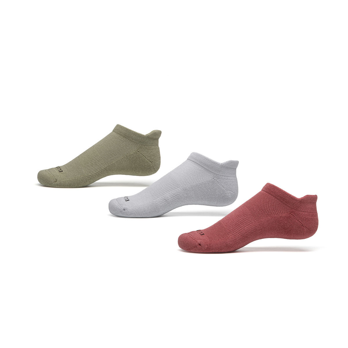 Ell/Voo Womens No Show Socks 3 Pack