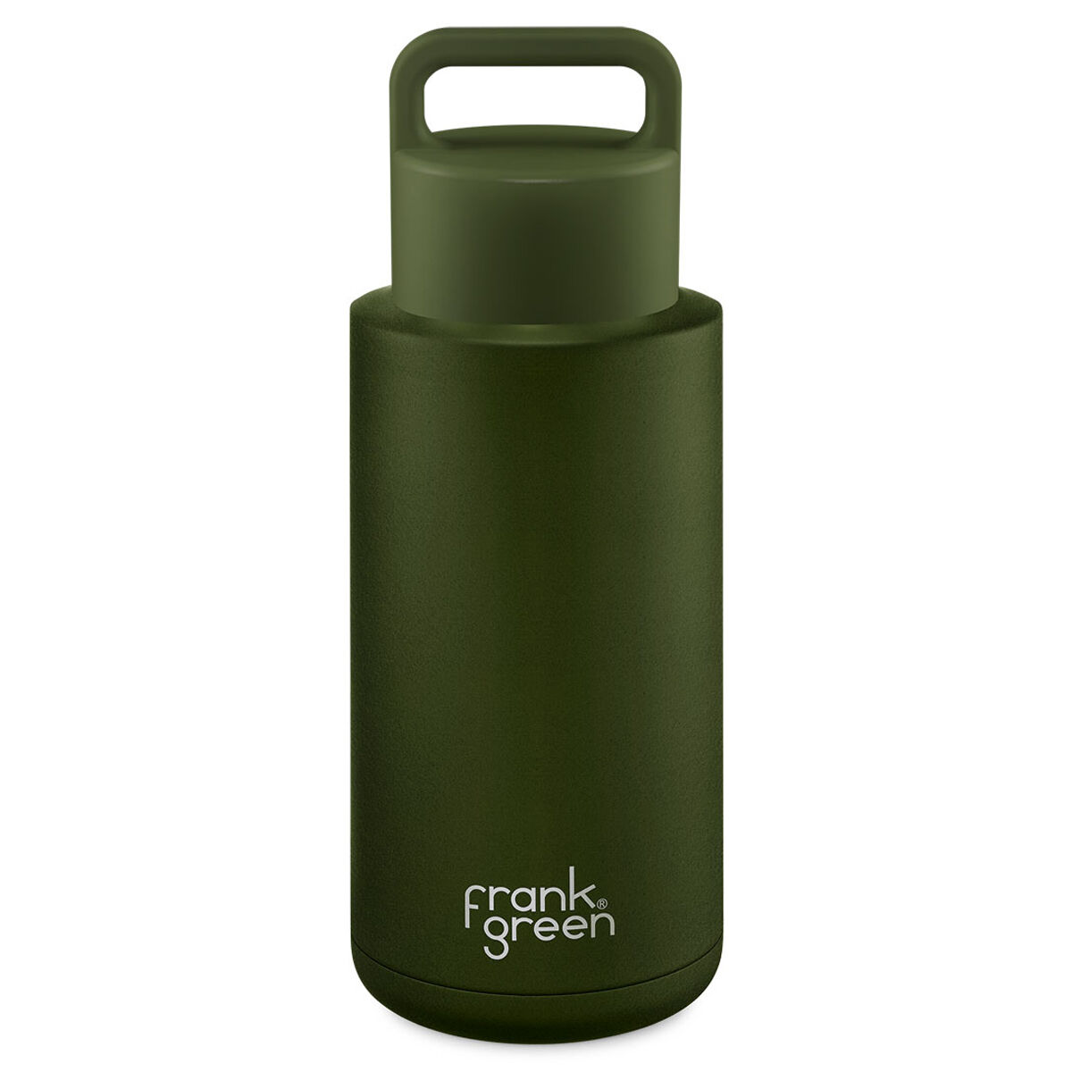 Frank Green Ceramic Reusable Grip 1L/34oz Bottle - Khaki