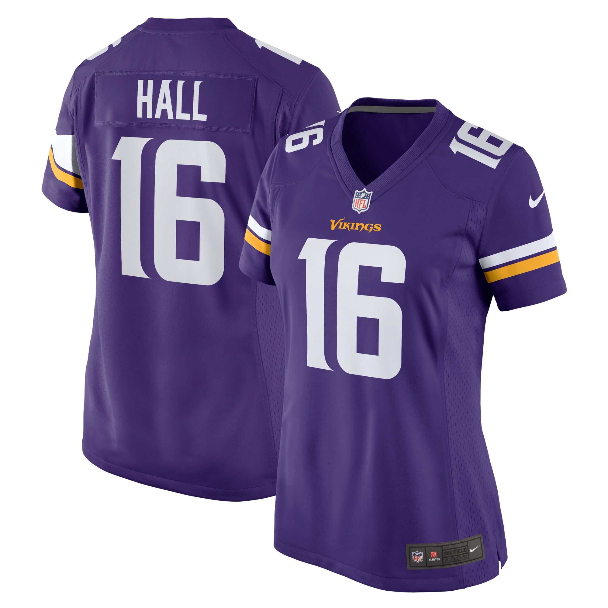 Minnesota Vikings Jaren Hall Purple Game NFL Jersey Women's