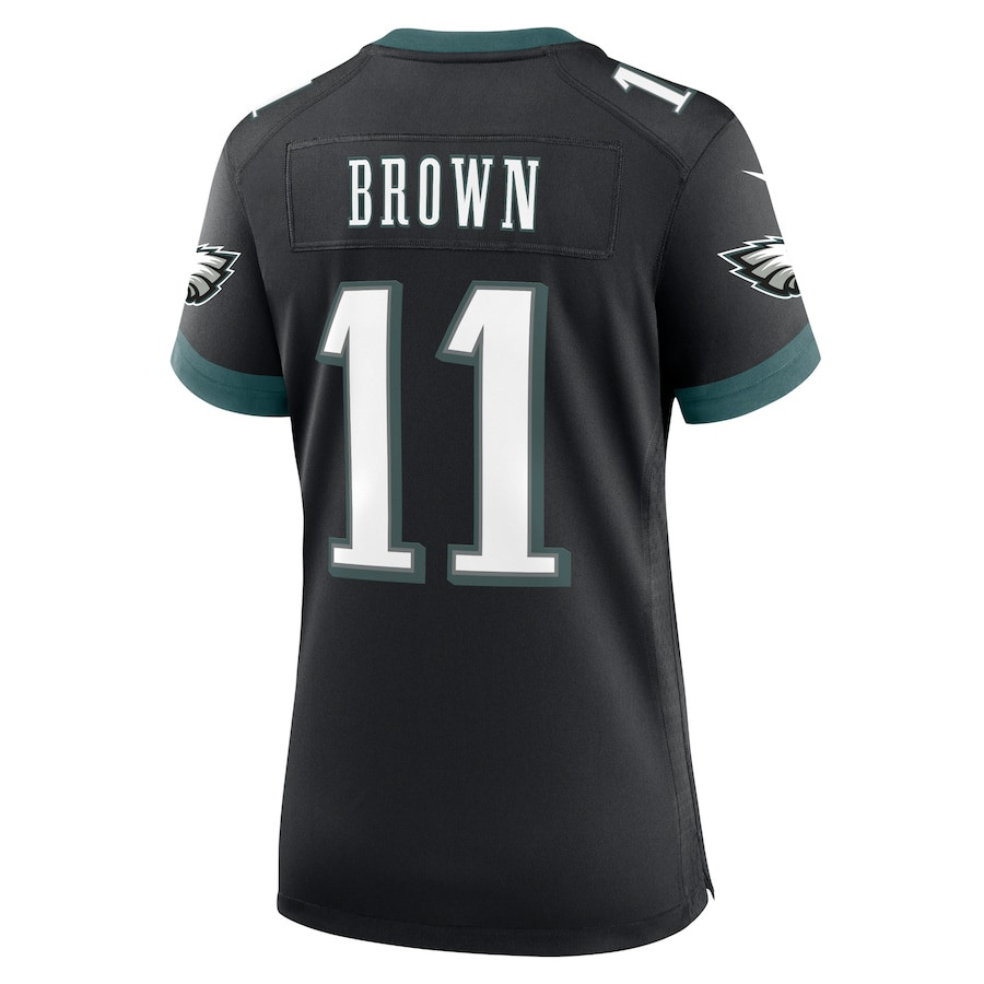 A.J. Brown 11 Philadelphia Eagles Alternate Game Black NFL Jersey Women's