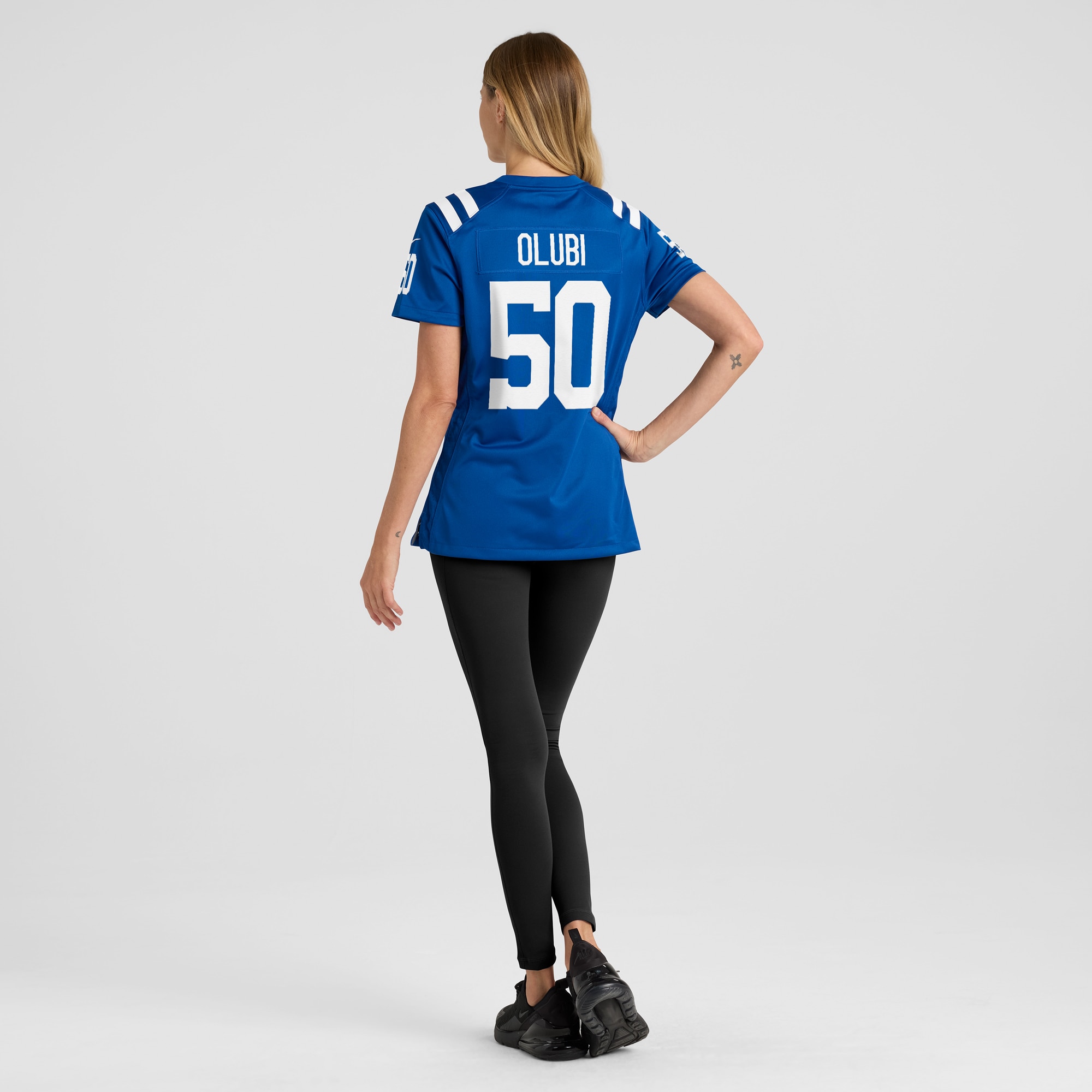 Indianapolis Colts Segun Olubi Royal Game Player NFL Jersey Women's