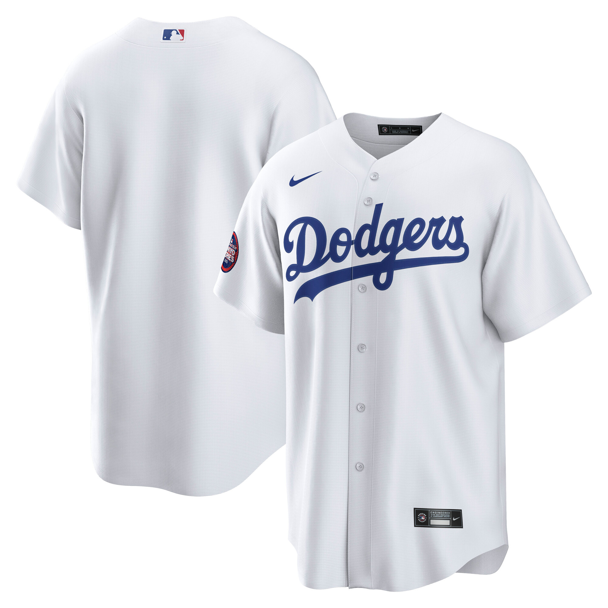 Los Angeles Dodgers White 2025 World Tour: Tokyo Series Home MLB Jersey Men's