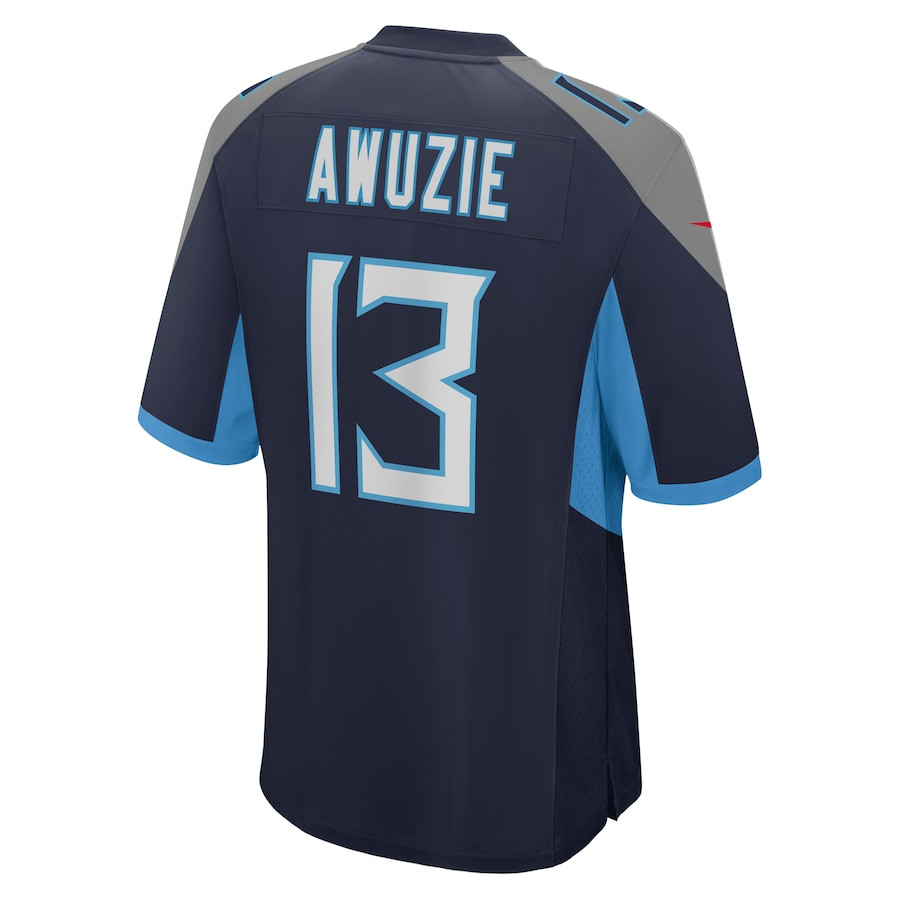 Chidobe Awuzie 13 Tennessee Titans Game Navy NFL Jersey Men's