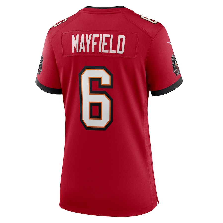 Baker Mayfield 6 Tampa Bay Buccaneers Game Red NFL Jersey Women's