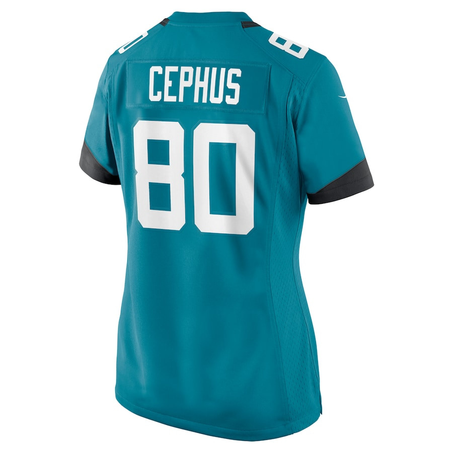 Joshua Cephus 80 Jacksonville Jaguars Game Teal NFL Jersey Women's