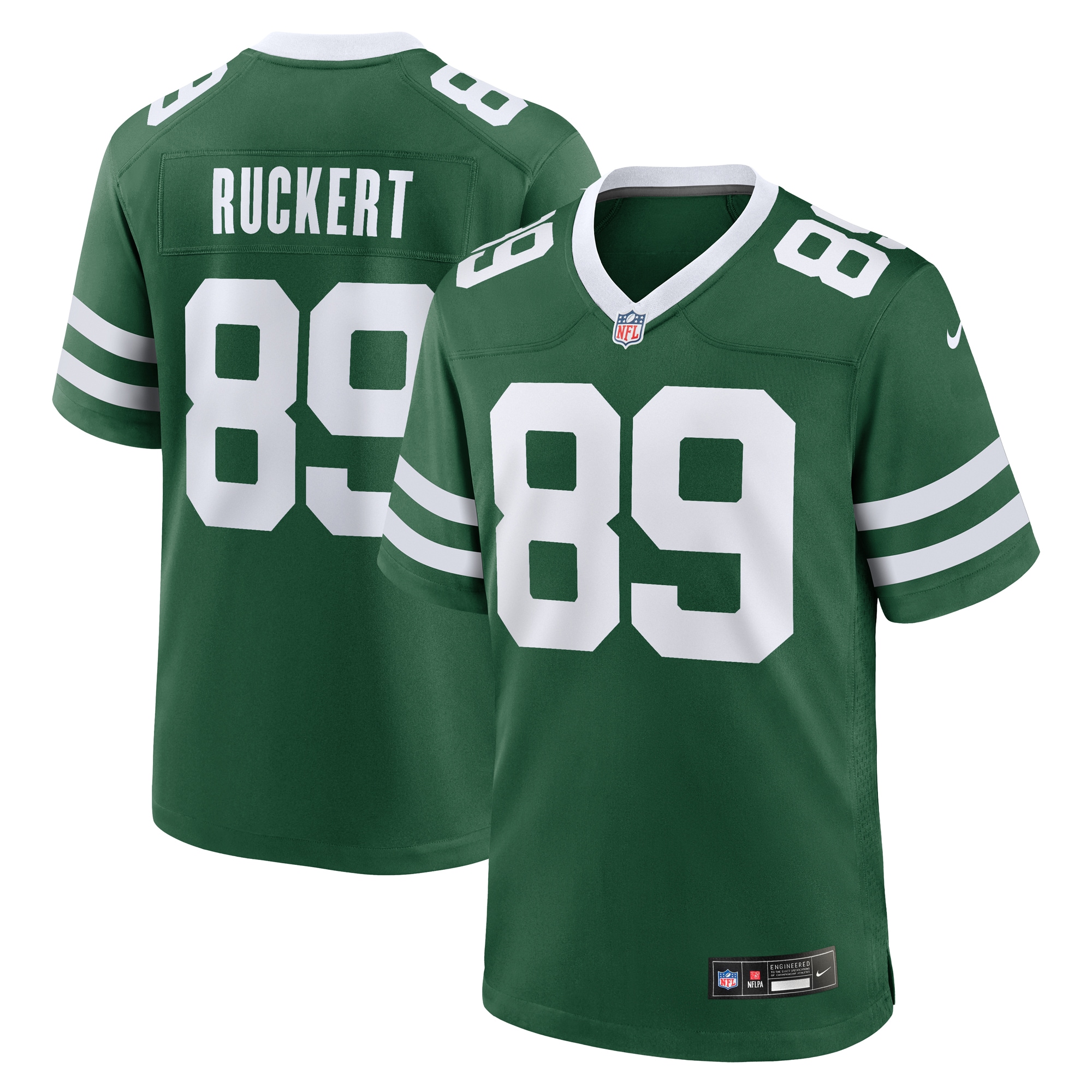 New York Jets Jeremy Ruckert Legacy Green Team Game NFL Jersey Men's
