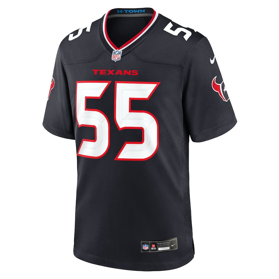 Danielle Hunter 55 Houston Texans Team Game Navy NFL Jersey Men's