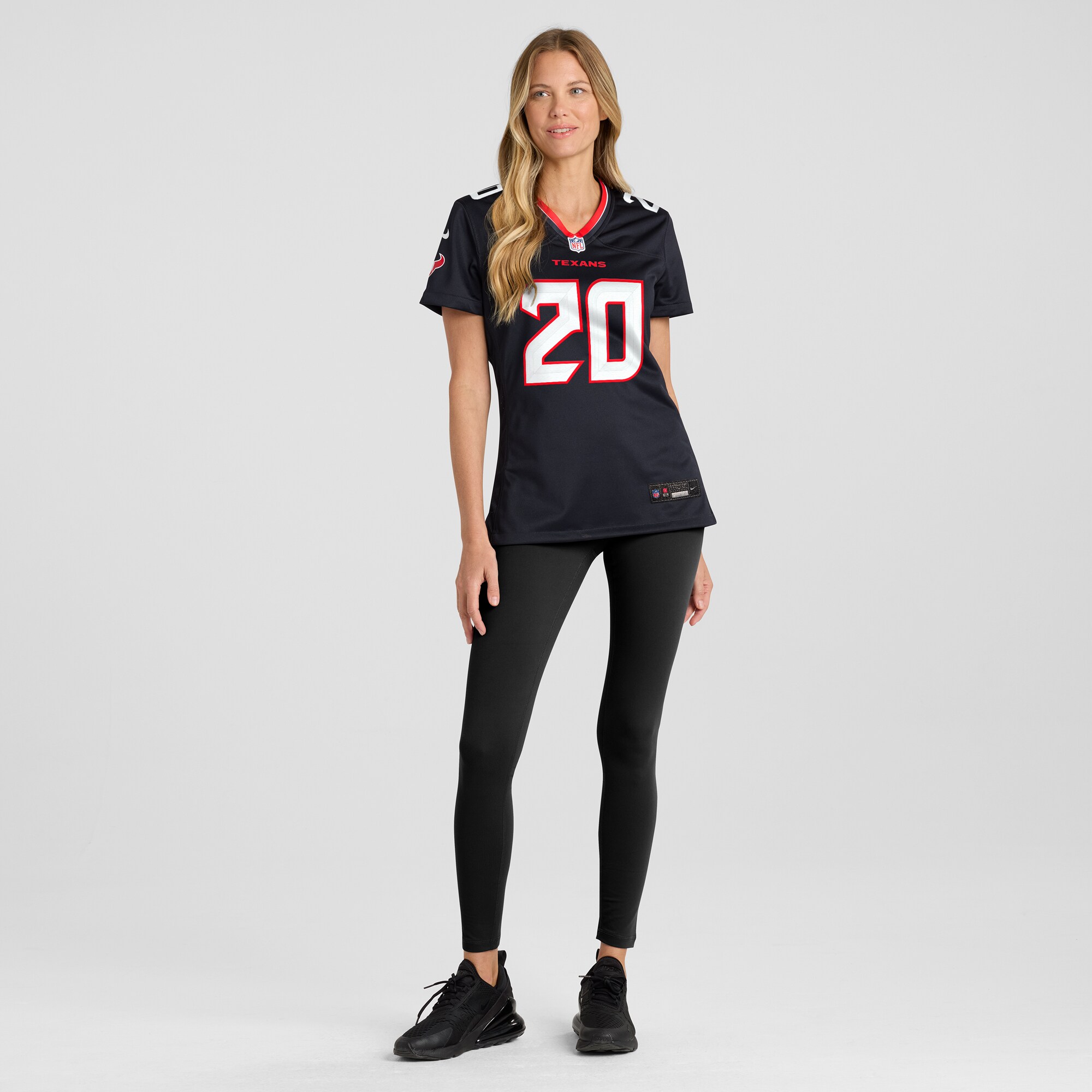 Houston Texans Jimmie Ward Navy Team Game NFL Jersey Women's