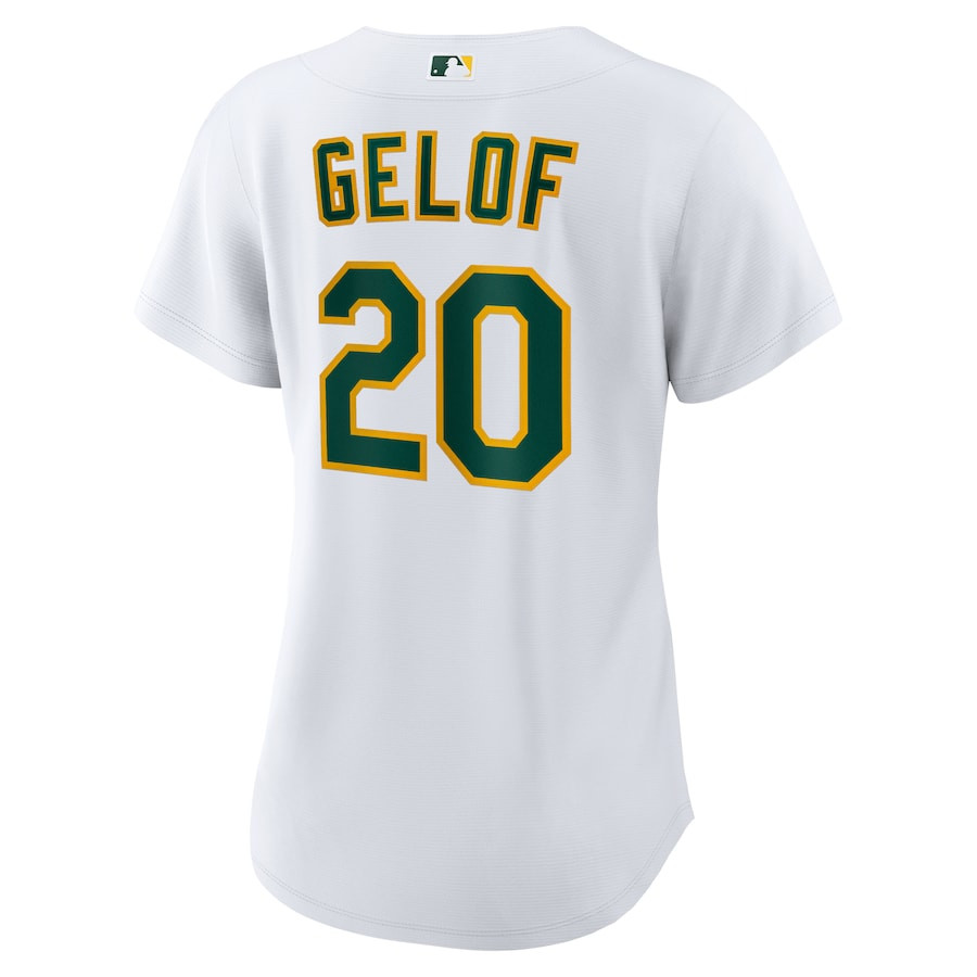 Zack Gelof 20 Oakland Athletics Home White MLB Jersey Women's