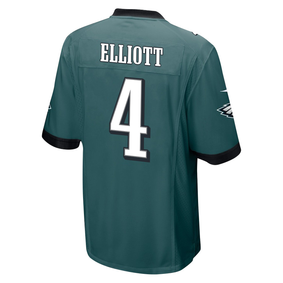 Jake Elliott 4 Philadelphia Eagles Super Bowl LIX New Orleans Patch Game Midnight Green NFL Jersey Men's