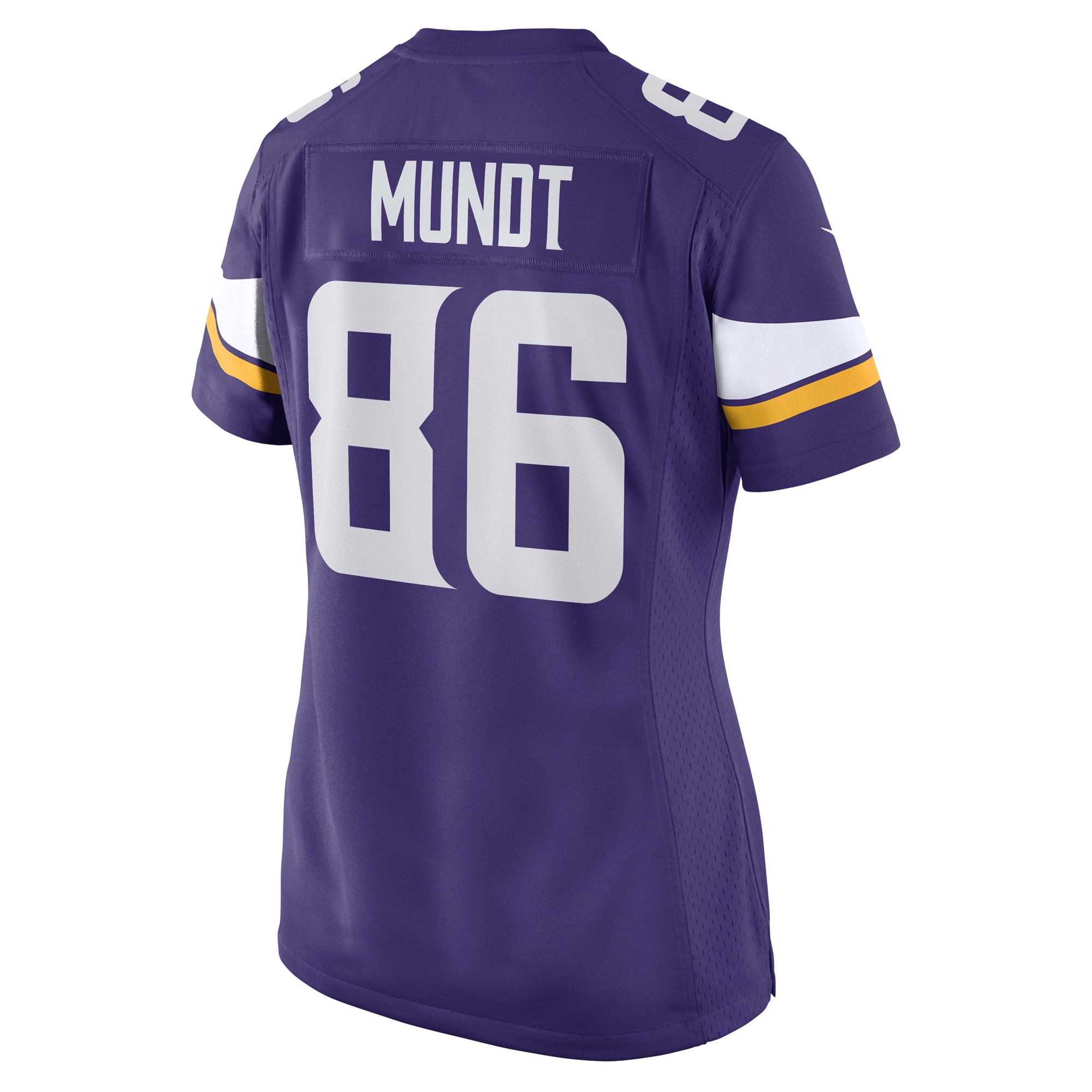 Minnesota Vikings Johnny Mundt Purple Game Player NFL Jersey Women's