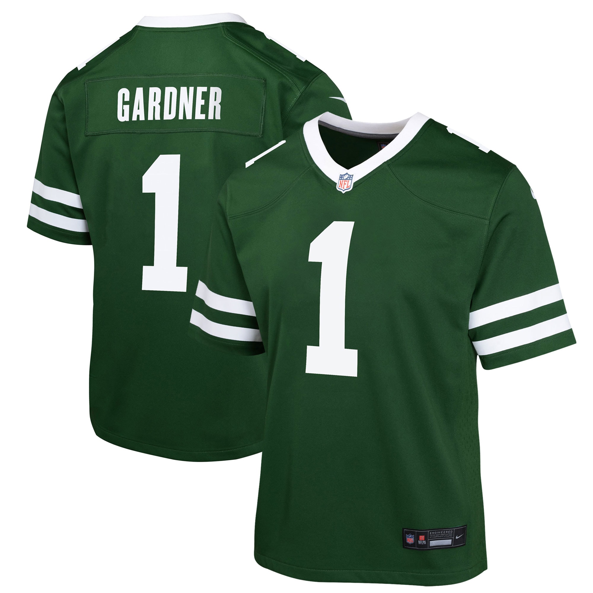 New York Jets Ahmad Sauce Gardner Legacy Green Game NFL Jersey Youth
