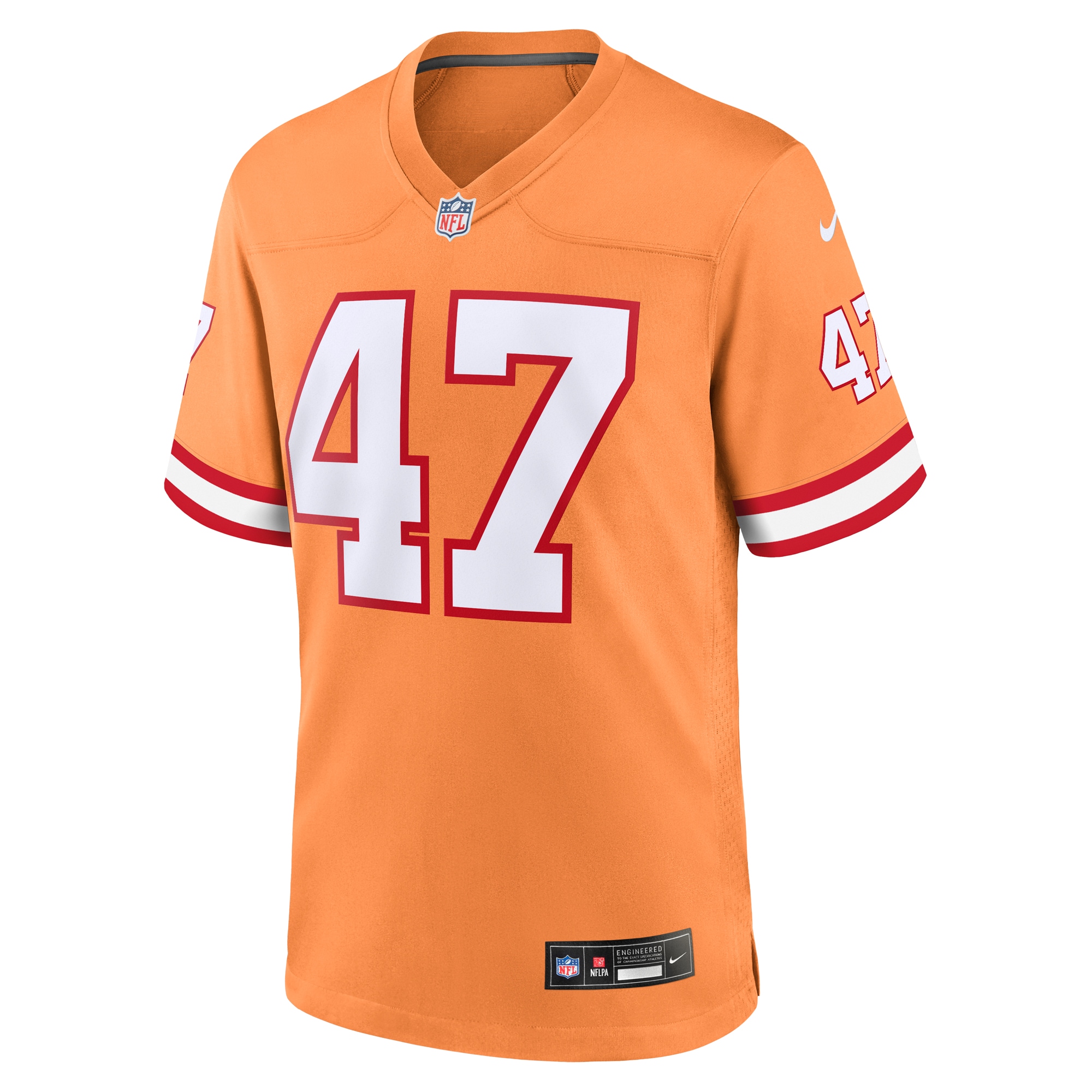 Tampa Bay Buccaneers John Lynch Orange Throwback Game NFL Jersey Men's