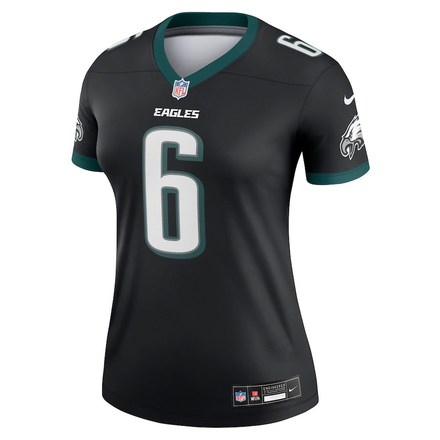 DeVonta Smith 6 Philadelphia Eagles Legend Player Black NFL Jersey Women's