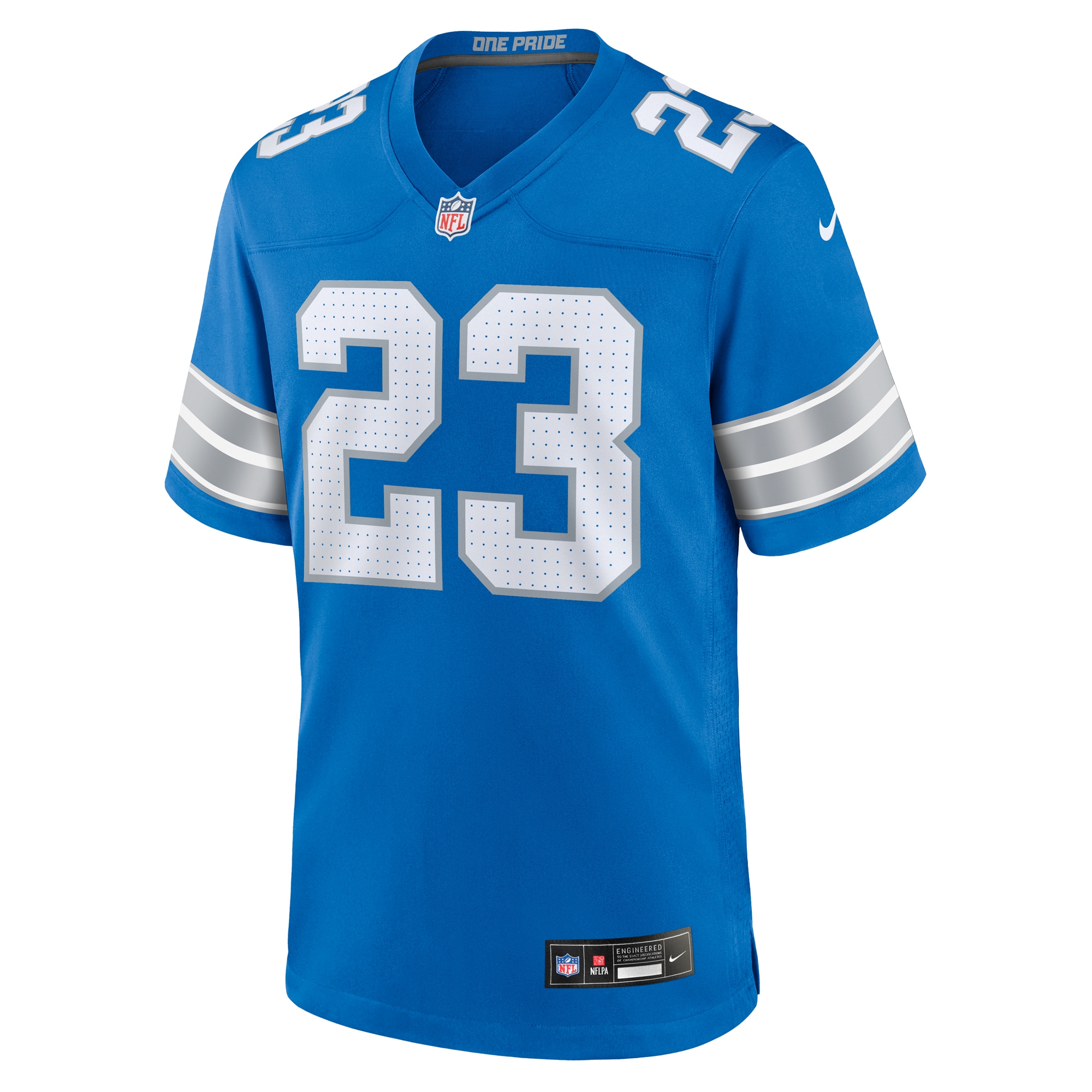 Detroit Lions Carlton Davis Blue Team Game NFL Jersey Men's
