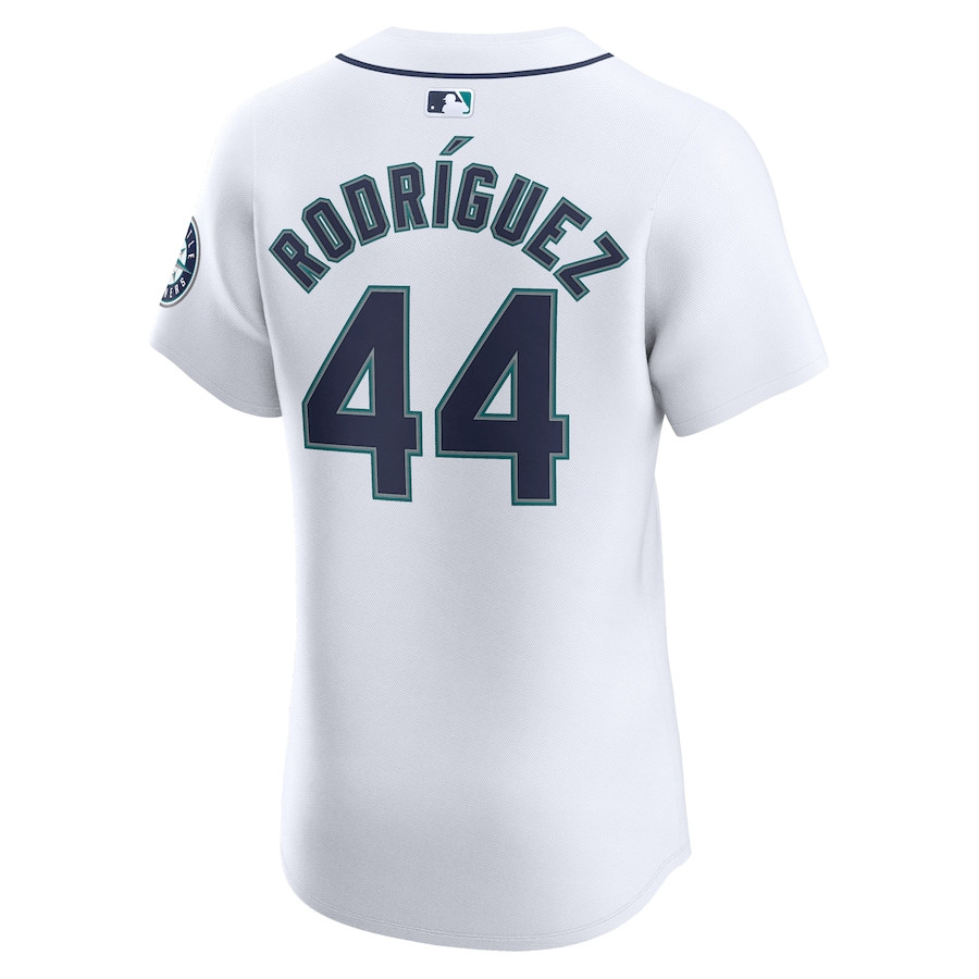 Julio Rodr?guez 44 Seattle Mariners Home Elite Player White MLB Jersey Men's