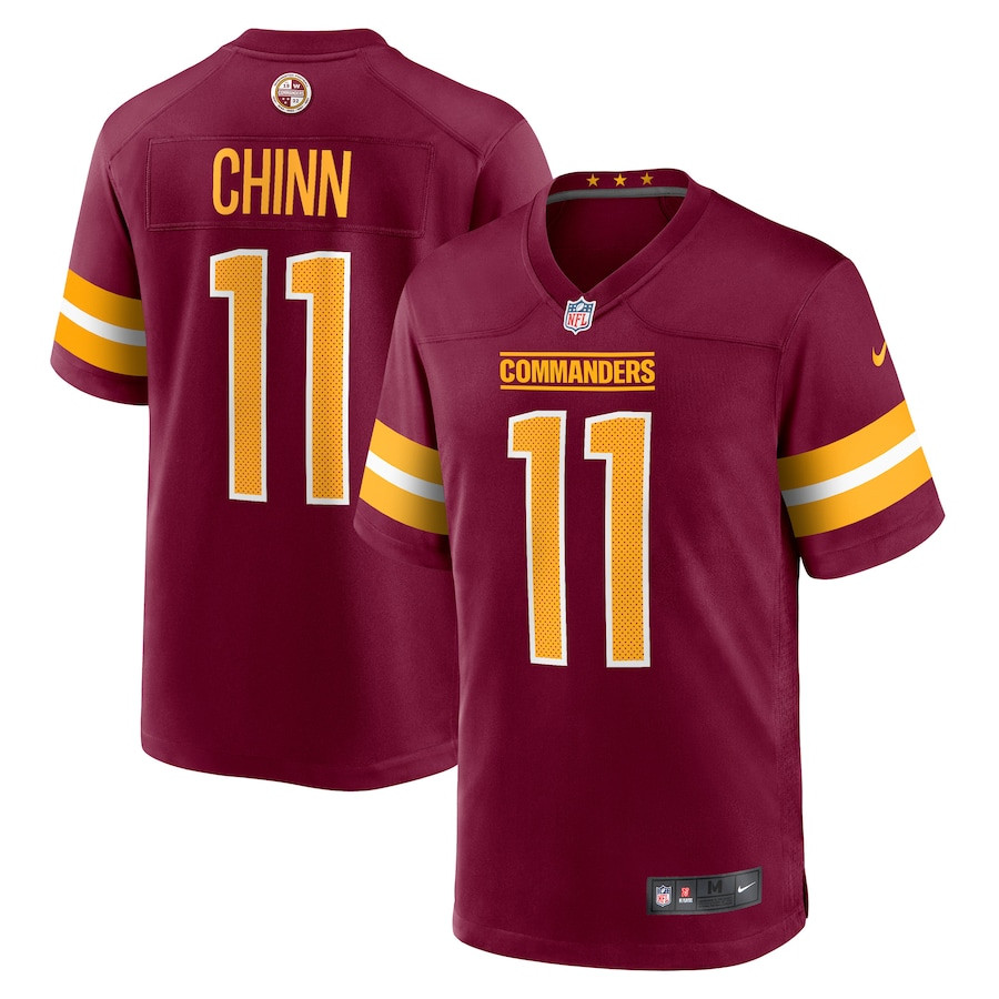 Jeremy Chinn 11 Washington Commanders Game Burgundy NFL Jersey Men's