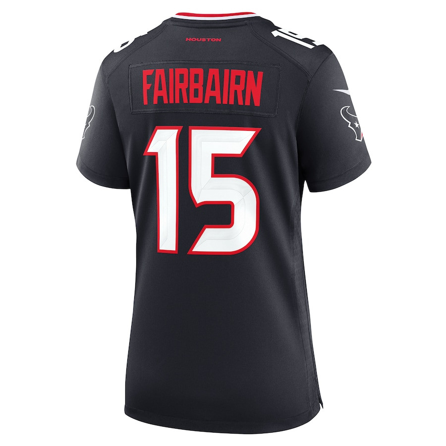 Ka'imi Fairbairn 15 Houston Texans Team Game Navy NFL Jersey Women's