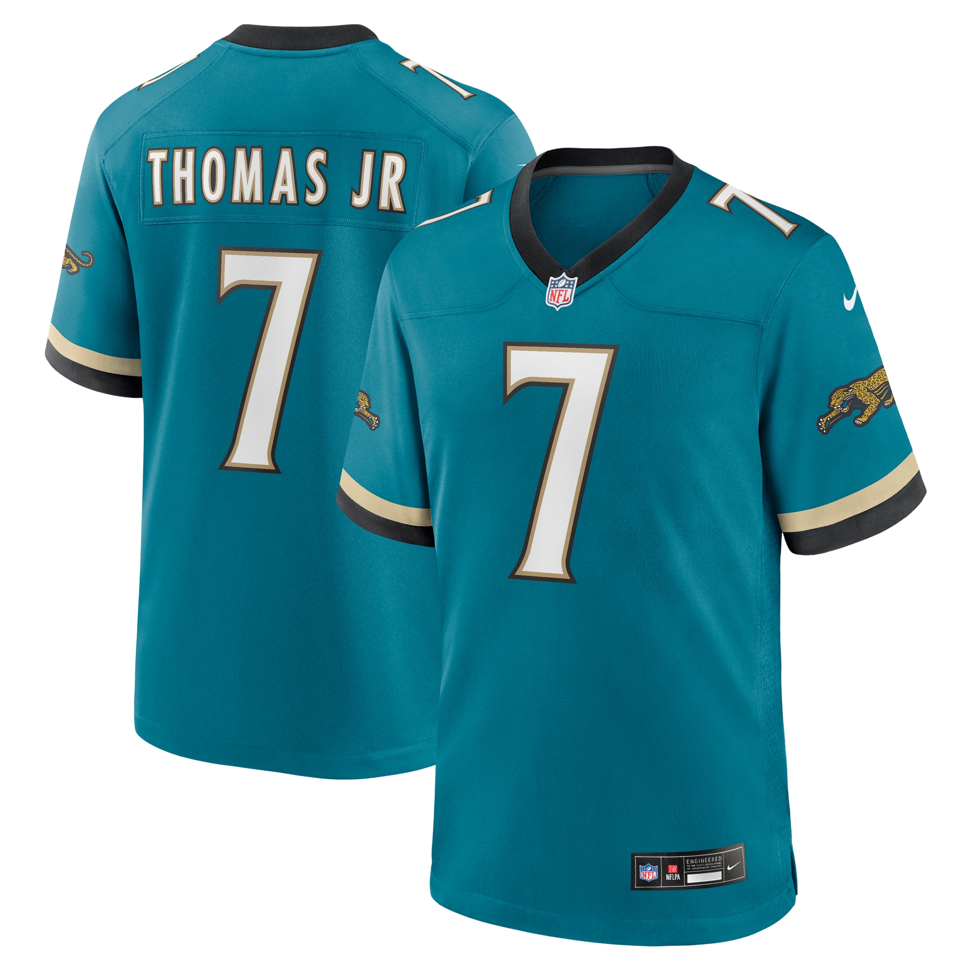 Jacksonville Jaguars Brian Thomas Jr. Teal Prowler Throwback Player Game NFL Jersey Men's
