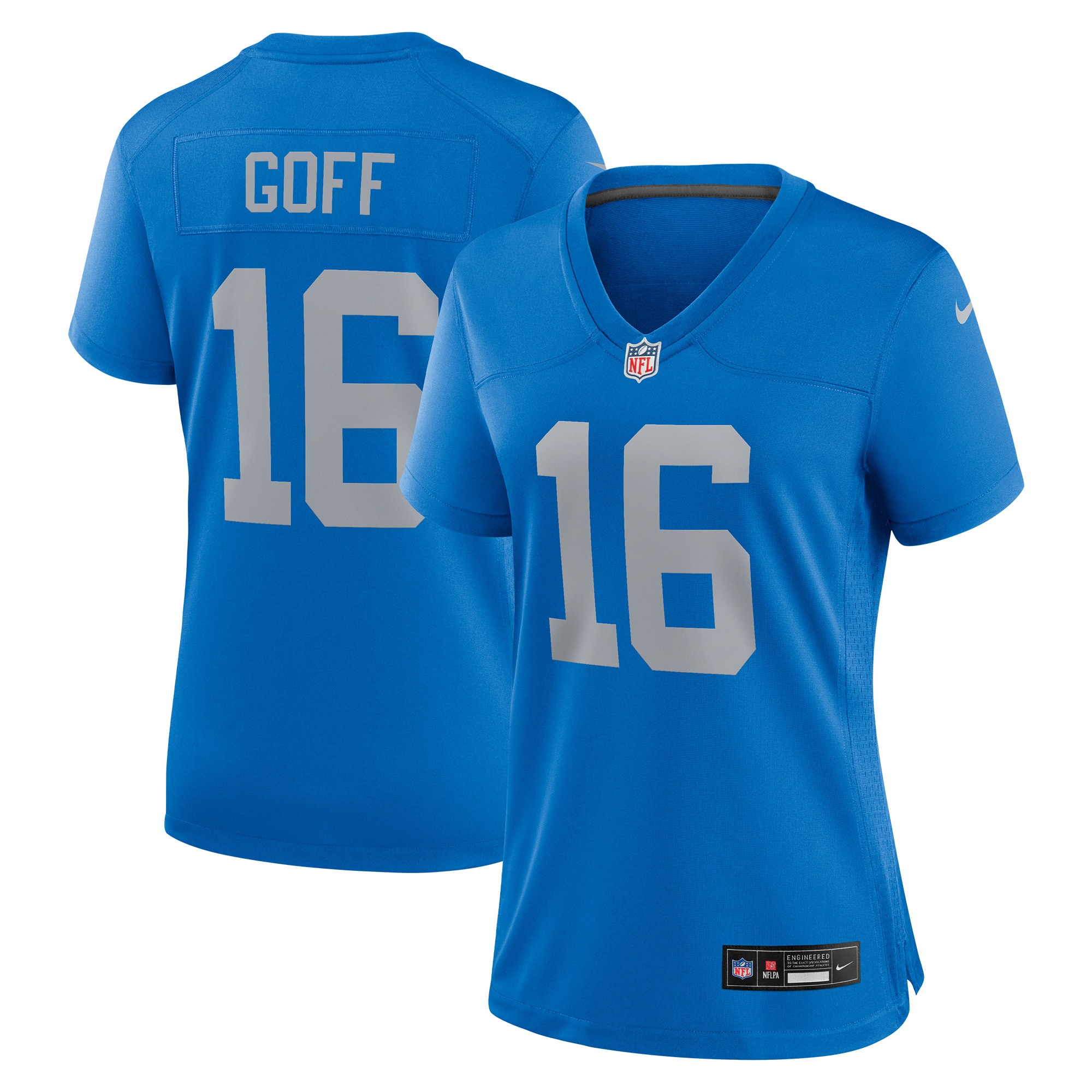 Detroit Lions Jared Goff Blue Alternate Game NFL Jersey Women's