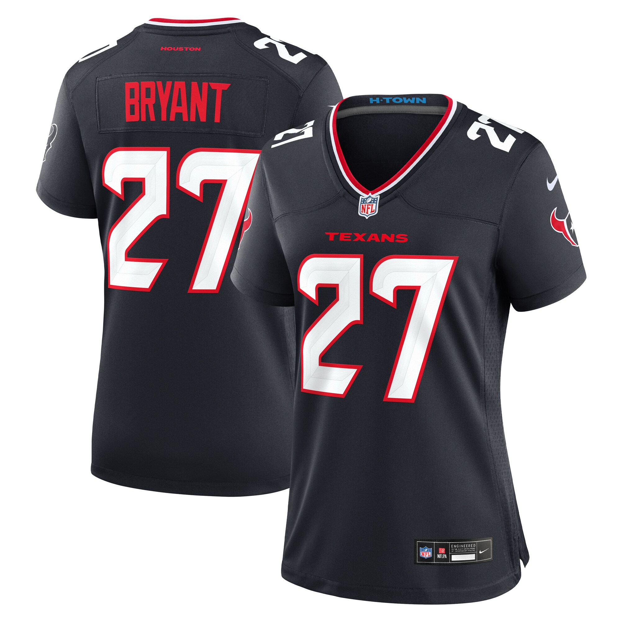 Houston Texans Myles Bryant Navy Team Game NFL Jersey Women's