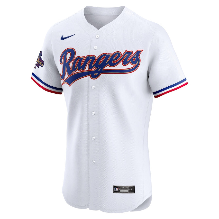 Adolis Garcia 53 Texas Rangers 2024 Gold Collection ELITE Player White MLB Jersey Men's