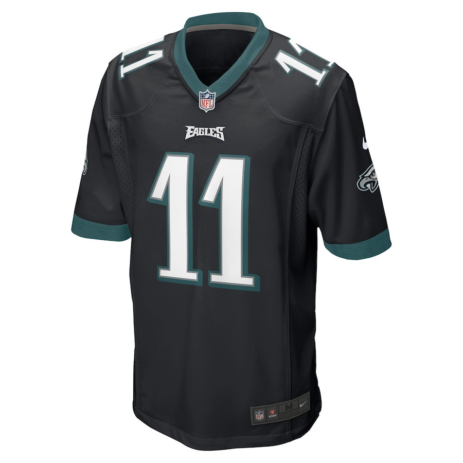 A.J. Brown 11 Philadelphia Eagles Game Black NFL Jersey Men's
