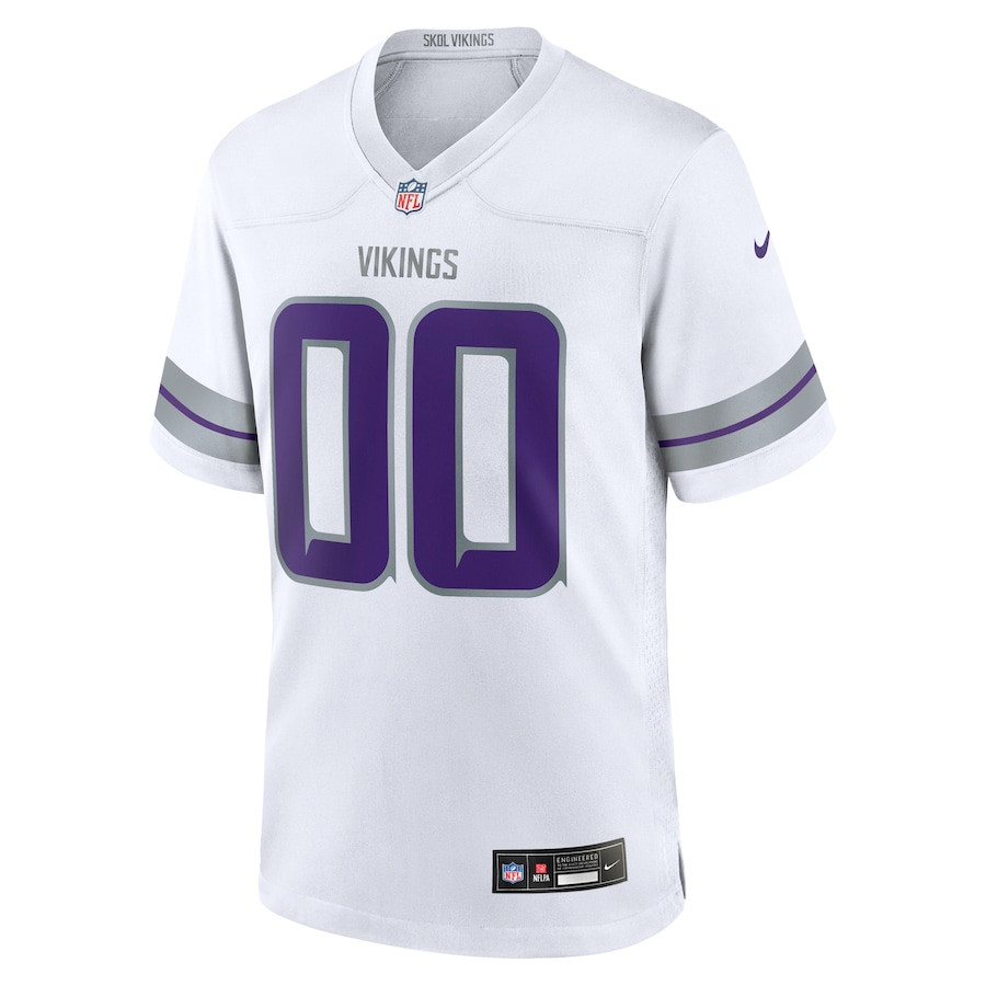 Minnesota Vikings Alternate Game Custom White NFL Jersey Men's