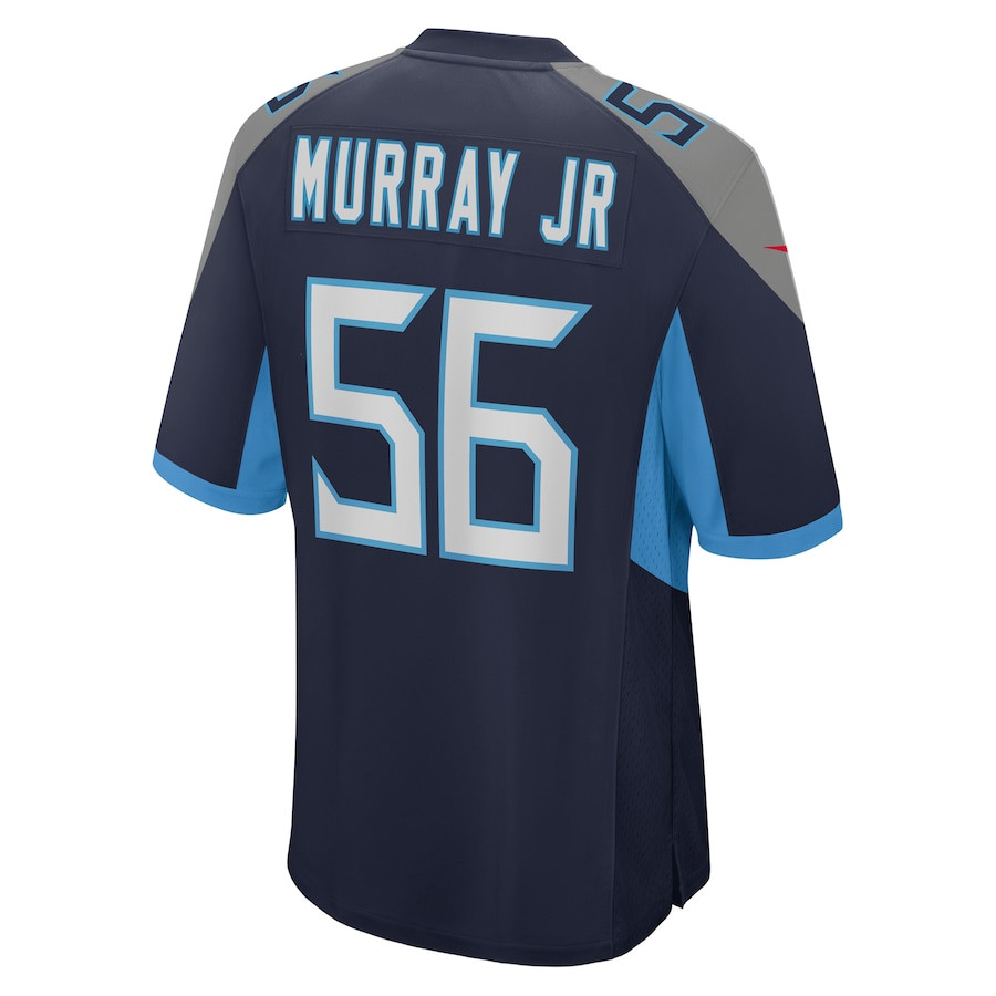 Kenneth Murray Jr. 56 Tennessee Titans Game Navy NFL Jersey Men's