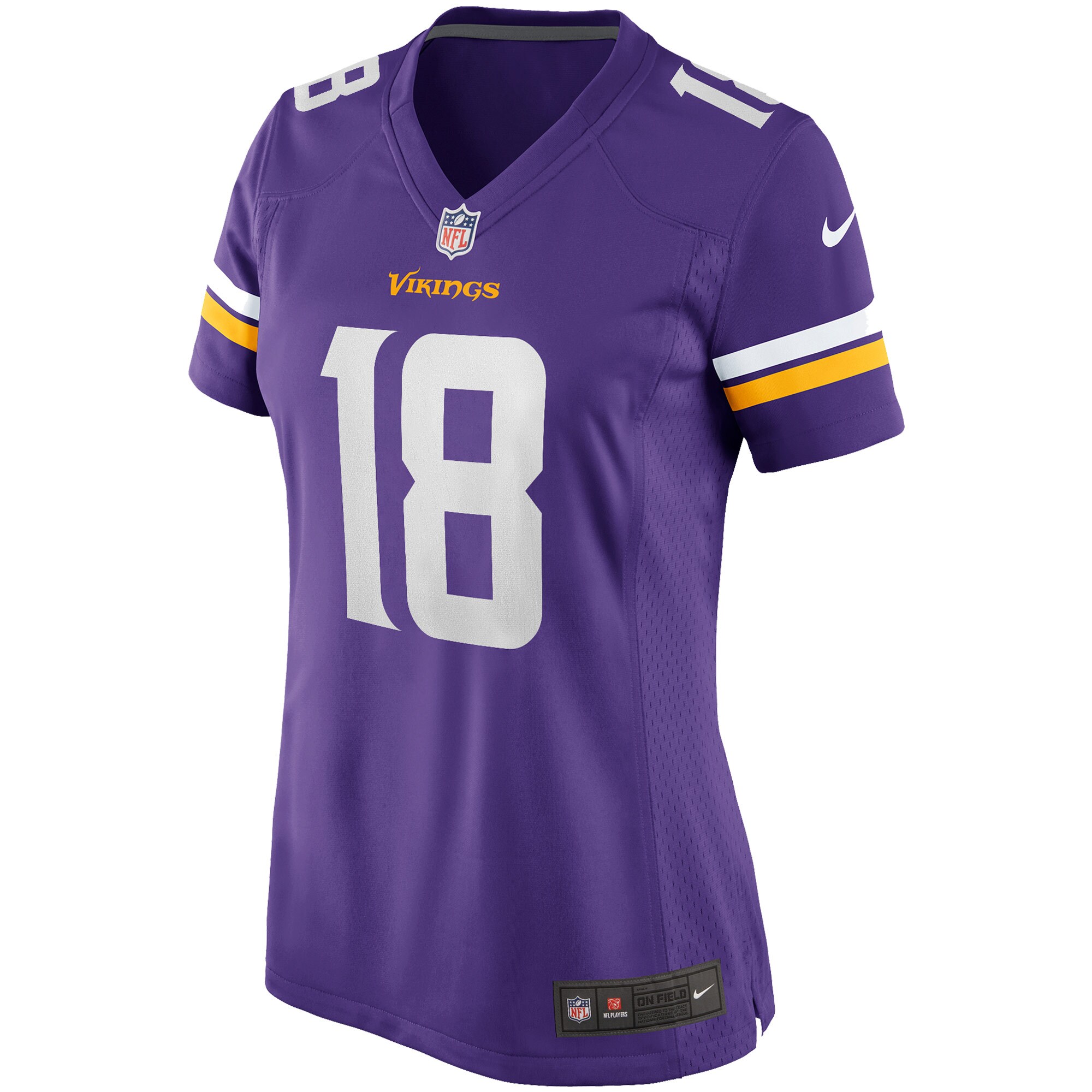Minnesota Vikings Justin Jefferson Purple Player Game NFL Jersey Women's