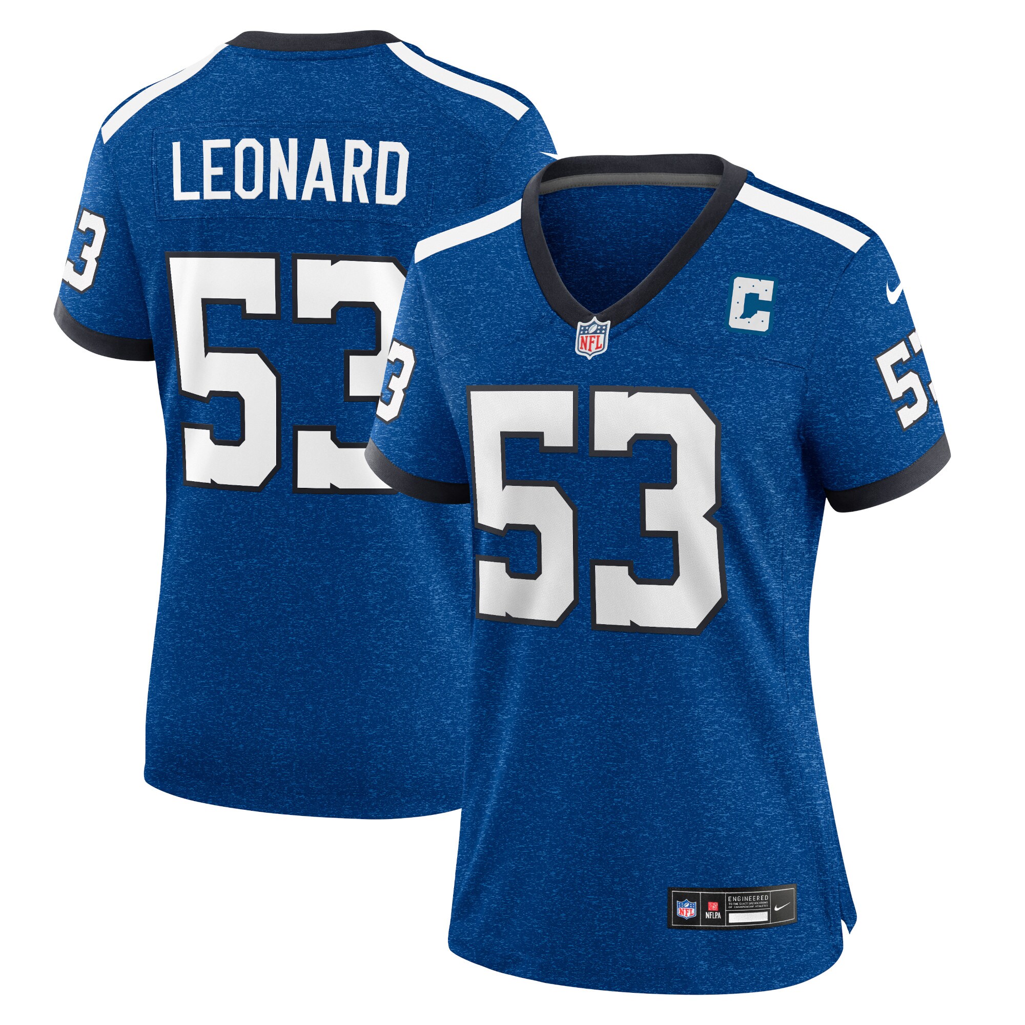 Indianapolis Colts Shaquille Leonard Blue Player NFL Jersey Women's