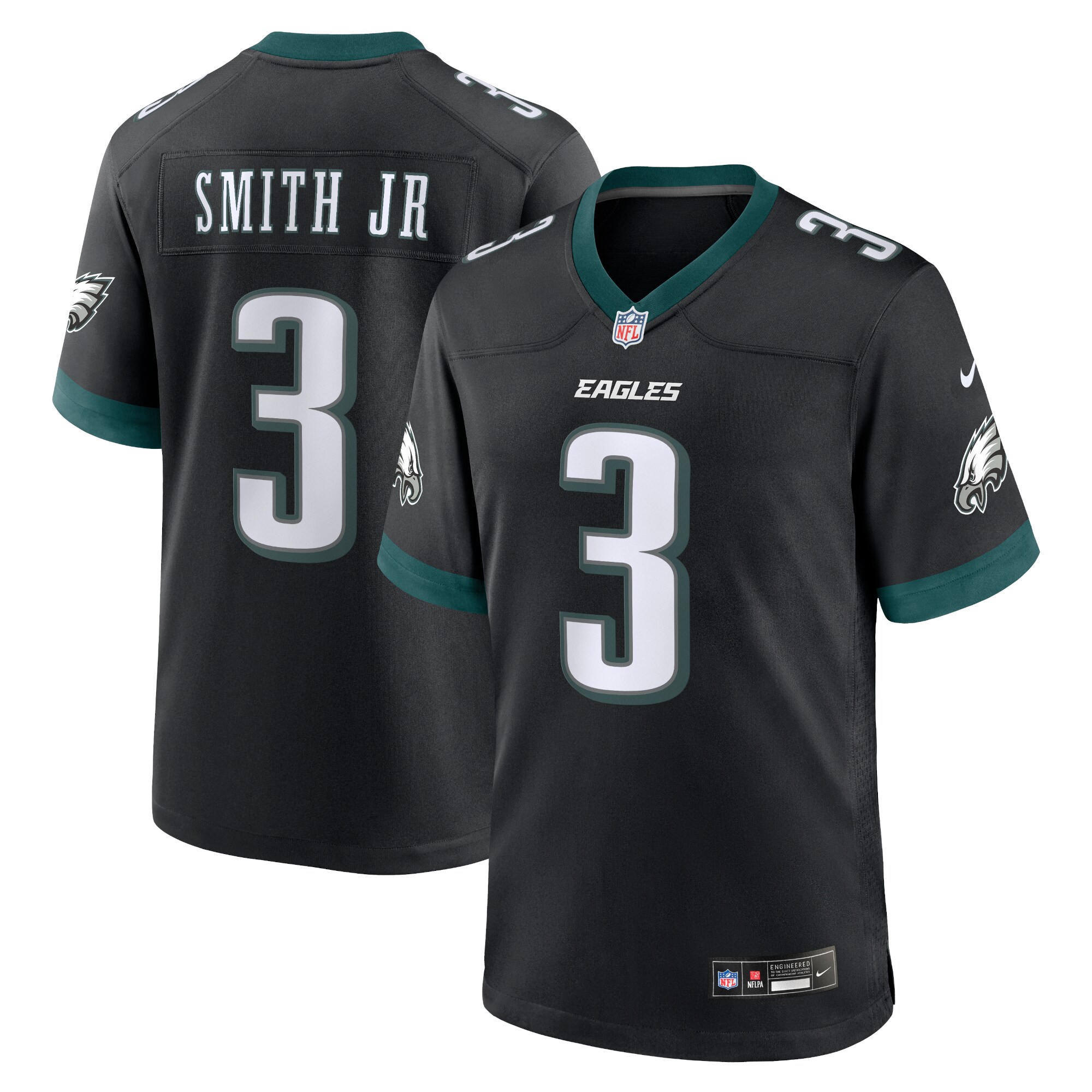 Philadelphia Eagles Nolan Smith Black Alternate Game NFL Jersey Men's
