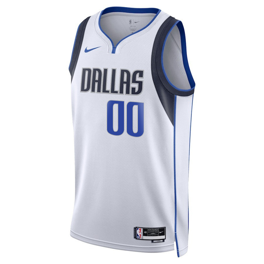 Brandon Williams 00 Dallas Mavericks 2024 FINALS PATCH Swingman Association Editio White NBA Jersey Men's