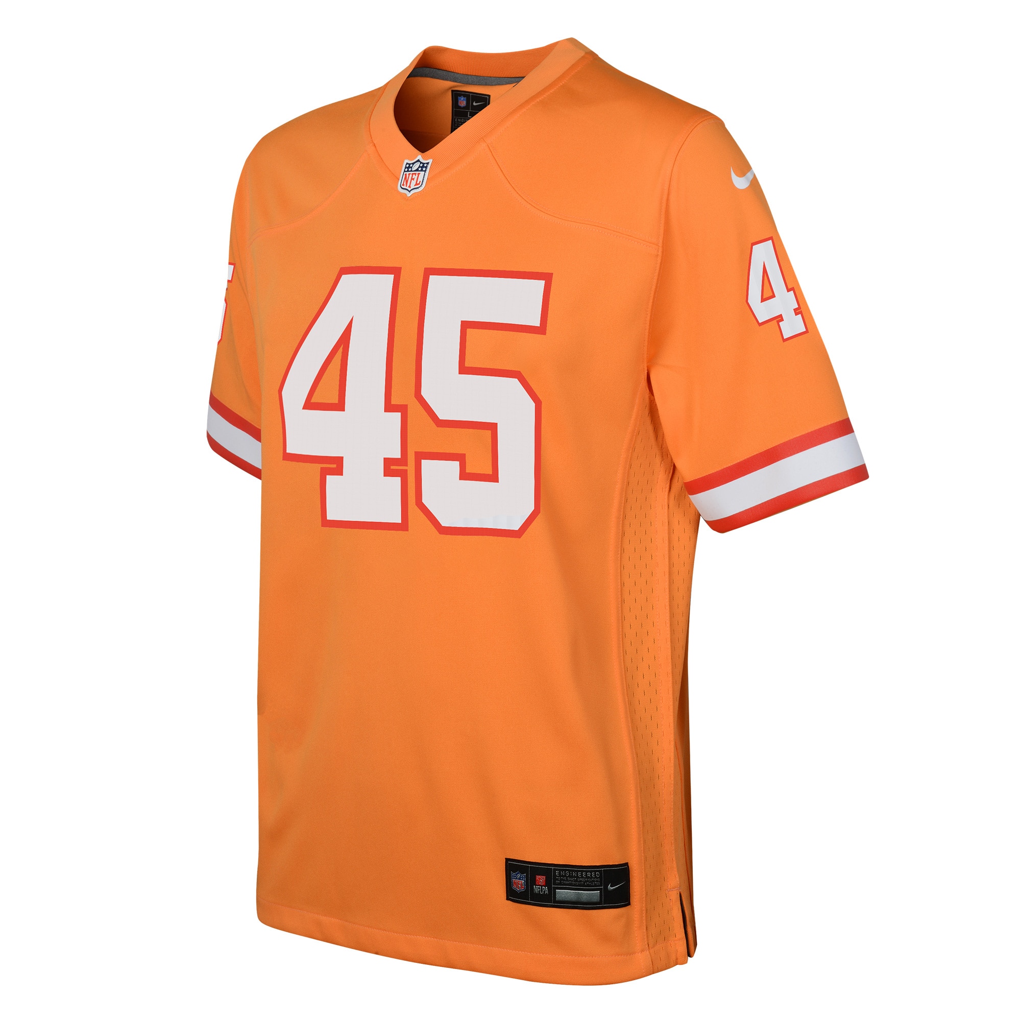 Tampa Bay Buccaneers Devin White Orange Game NFL Jersey Youth