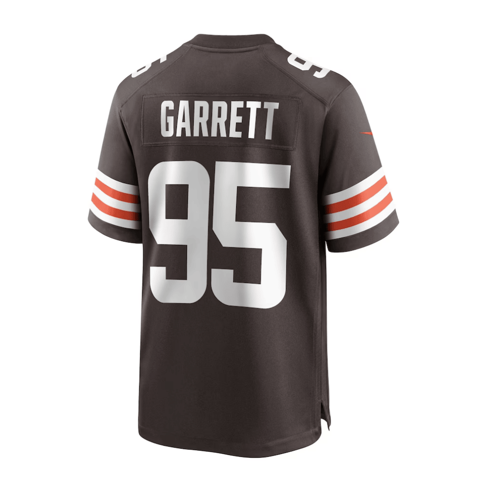 Myles Garrett 95 Cleveland Browns 2025 Pro Bowl Patch Game Brown NFL Jersey Men's